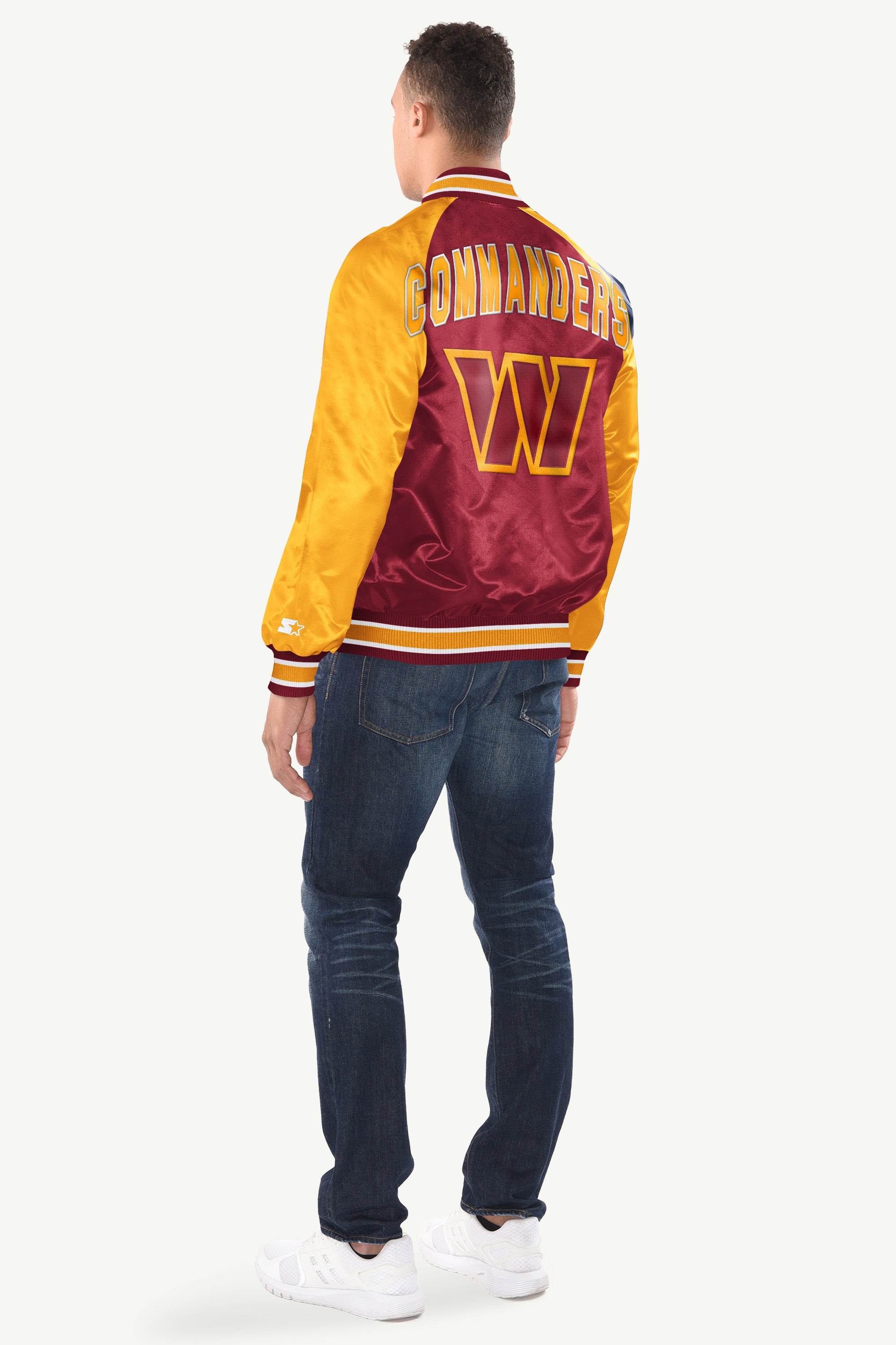 MENS WASHINGTON COMMANDERS INDUCTEE SATIN VARSITY JACKET View 2 | NFL
