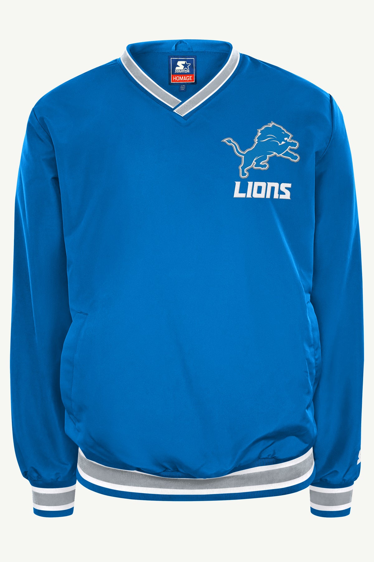 AIDEN HUTCHINSON DETROIT LIONS PLAYER PULLOVER JACKET View 2