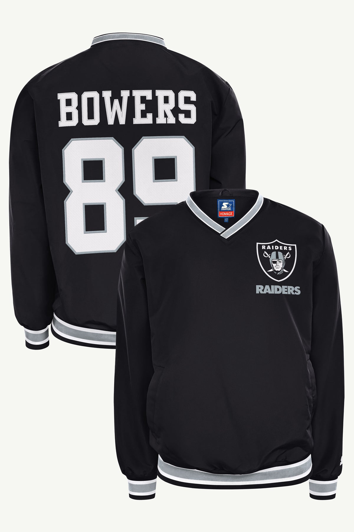 BROCK BOWERS LAS VEGAS RAIDERS PLAYER PULLOVER JACKET View 1