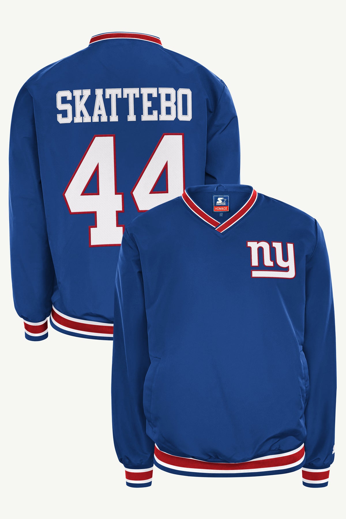 CAM SKATTEBO NEW YORK GIANTS PLAYER PULLOVER JACKET View 1