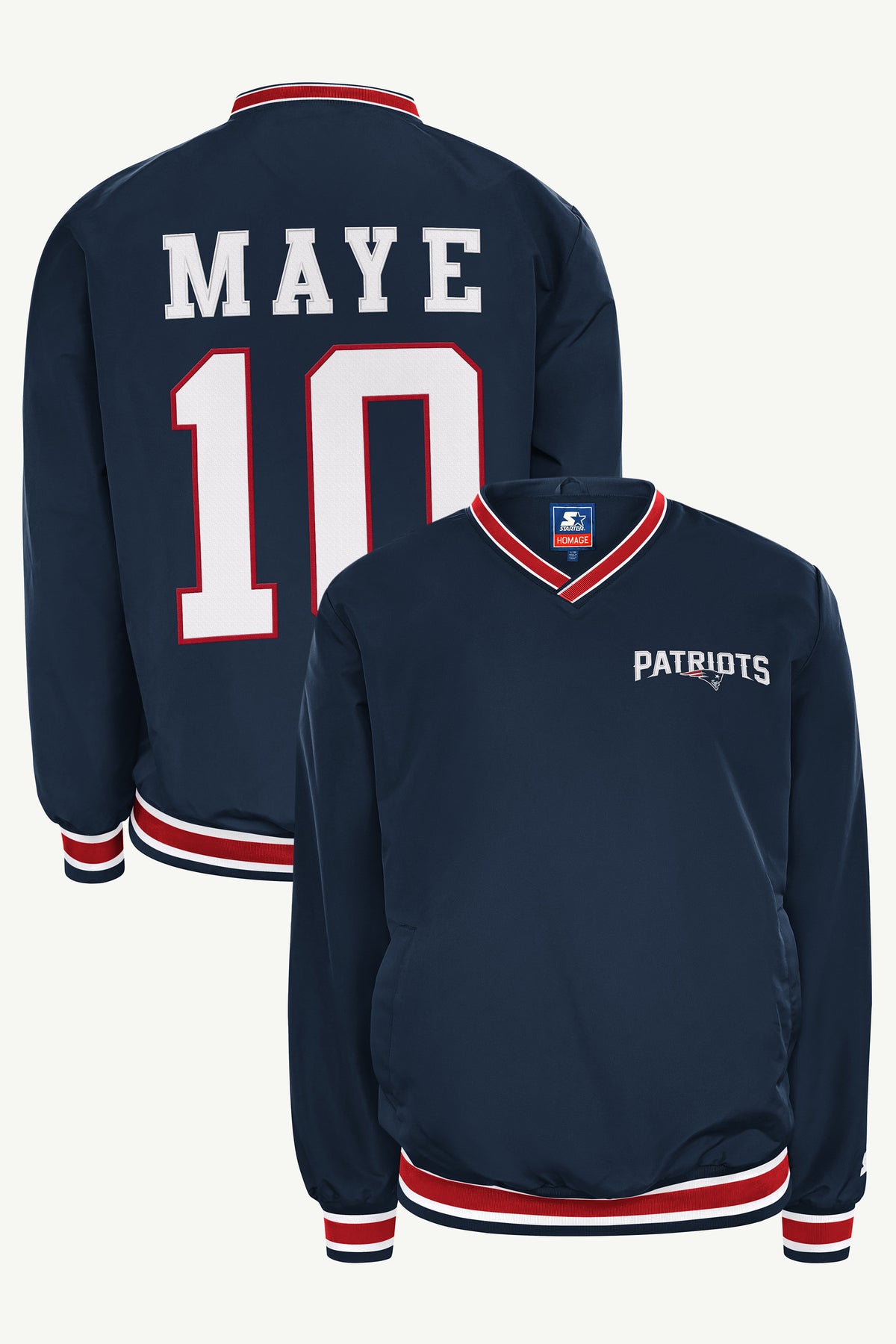 DRAKE MAYE NEW ENGLAND PATRIOTS PLAYER PULLOVER JACKET View 1