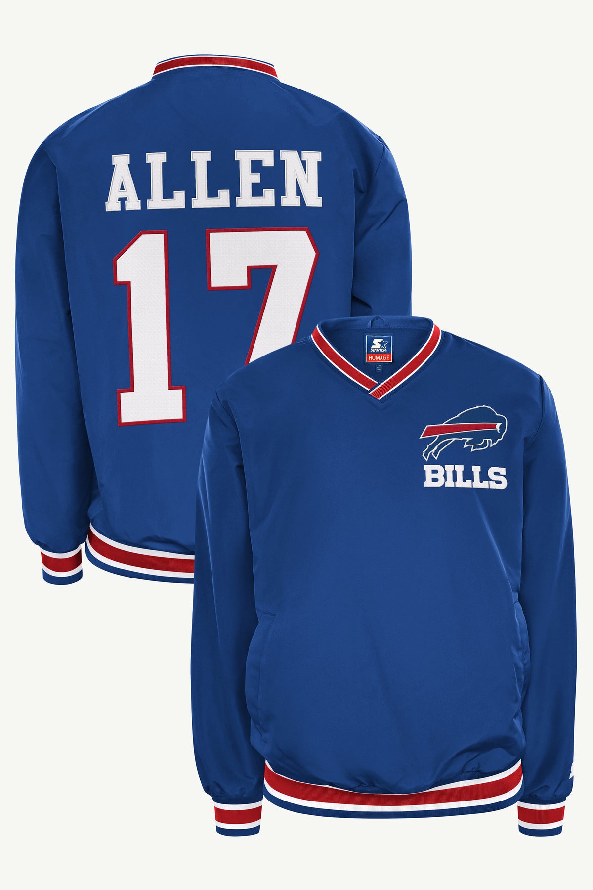 JOSH ALLEN BUFFALO BILLS PLAYER PULLOVER JACKET View 1