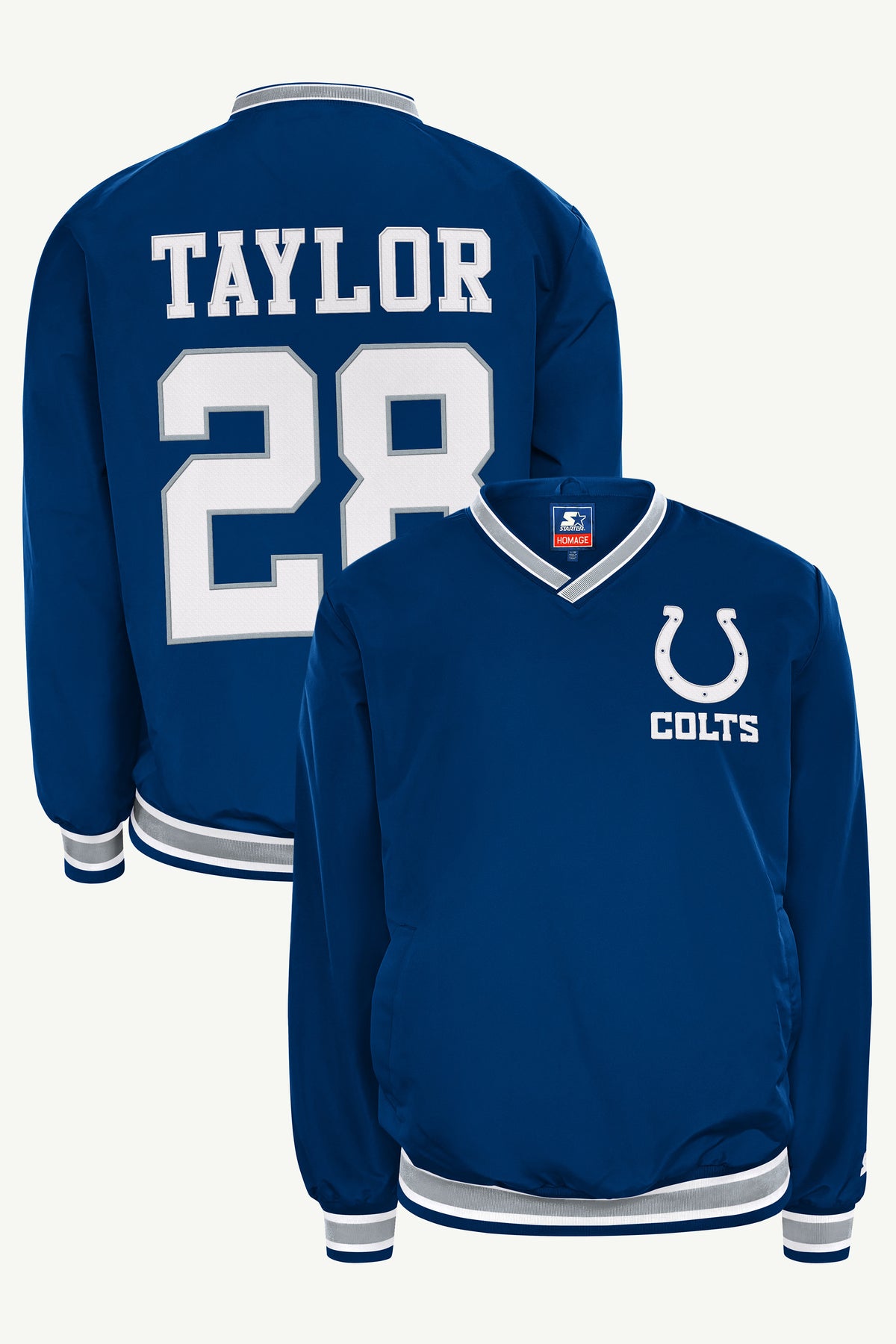 JONATHAN TAYLOR INDIANAPOLIS COLTS PLAYER PULLOVER JACKET View 1