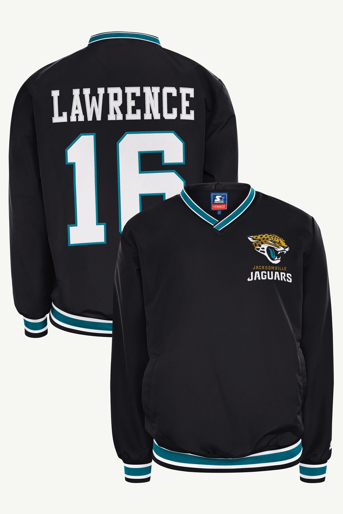 TREVOR LAWRENCE JACKSONVILLE JAGUARS PLAYER PULLOVER JACKET View 1