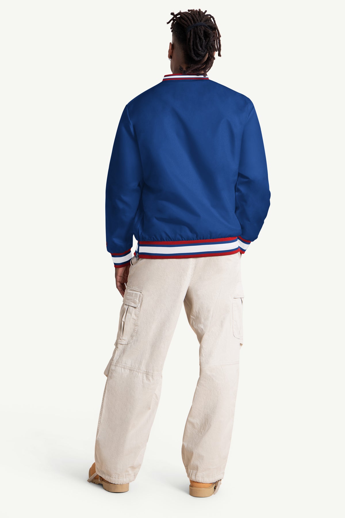 MENS NEW YORK GIANTS 40TH ANNIVERSARY V-NECK PULLOVER View 2 | Men's Starter Jackets