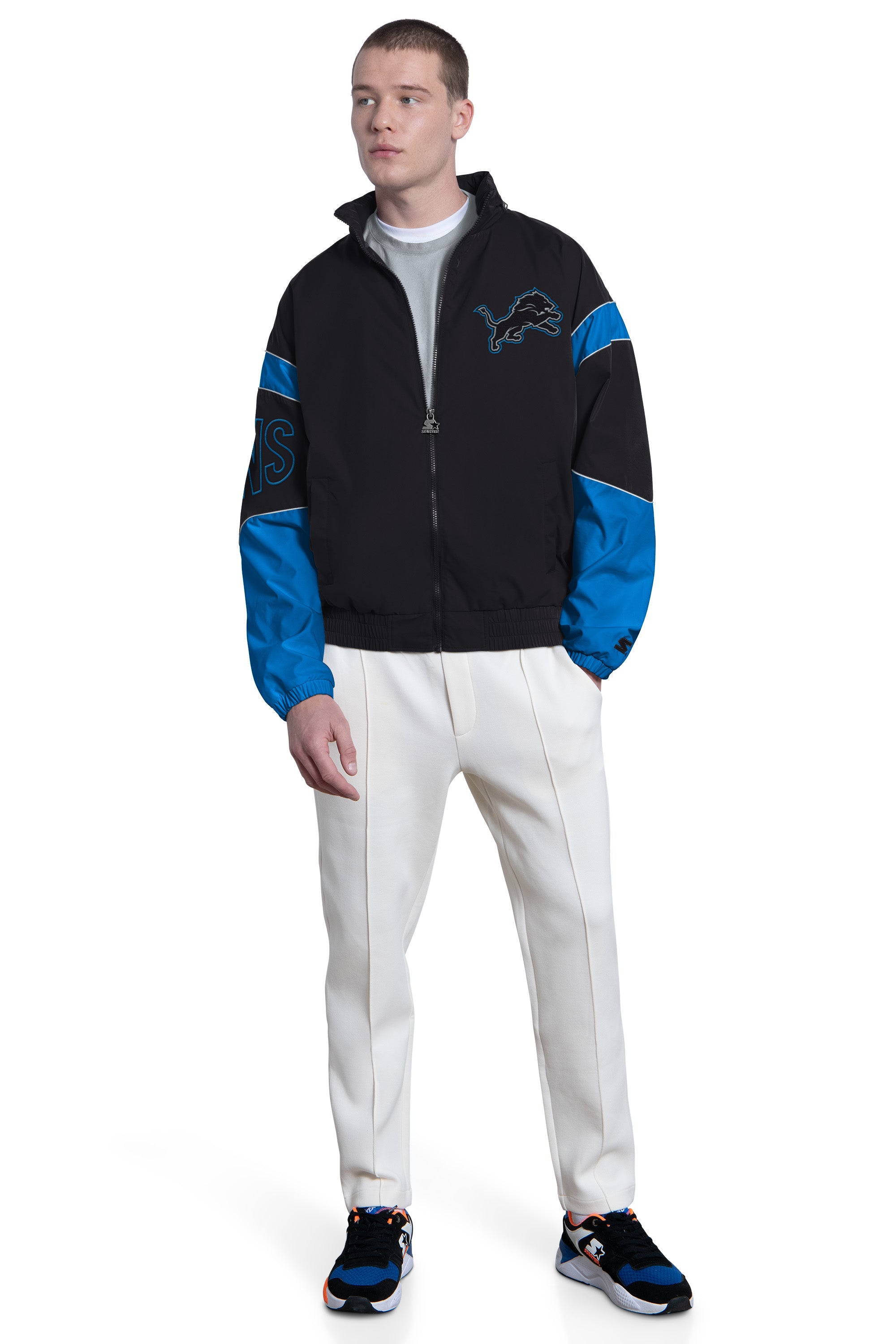 MENS DETROIT LIONS THE GUST FULL ZIP JACKET View 4