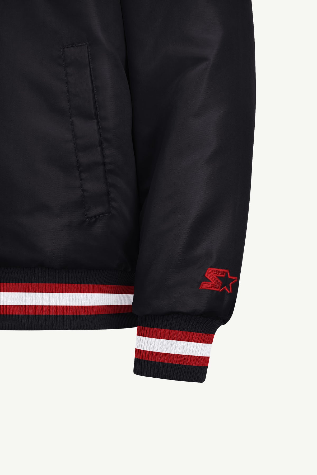 MENS BUFFALO SABRES COURTSIDE SATIN VARSITY JACKET View 4