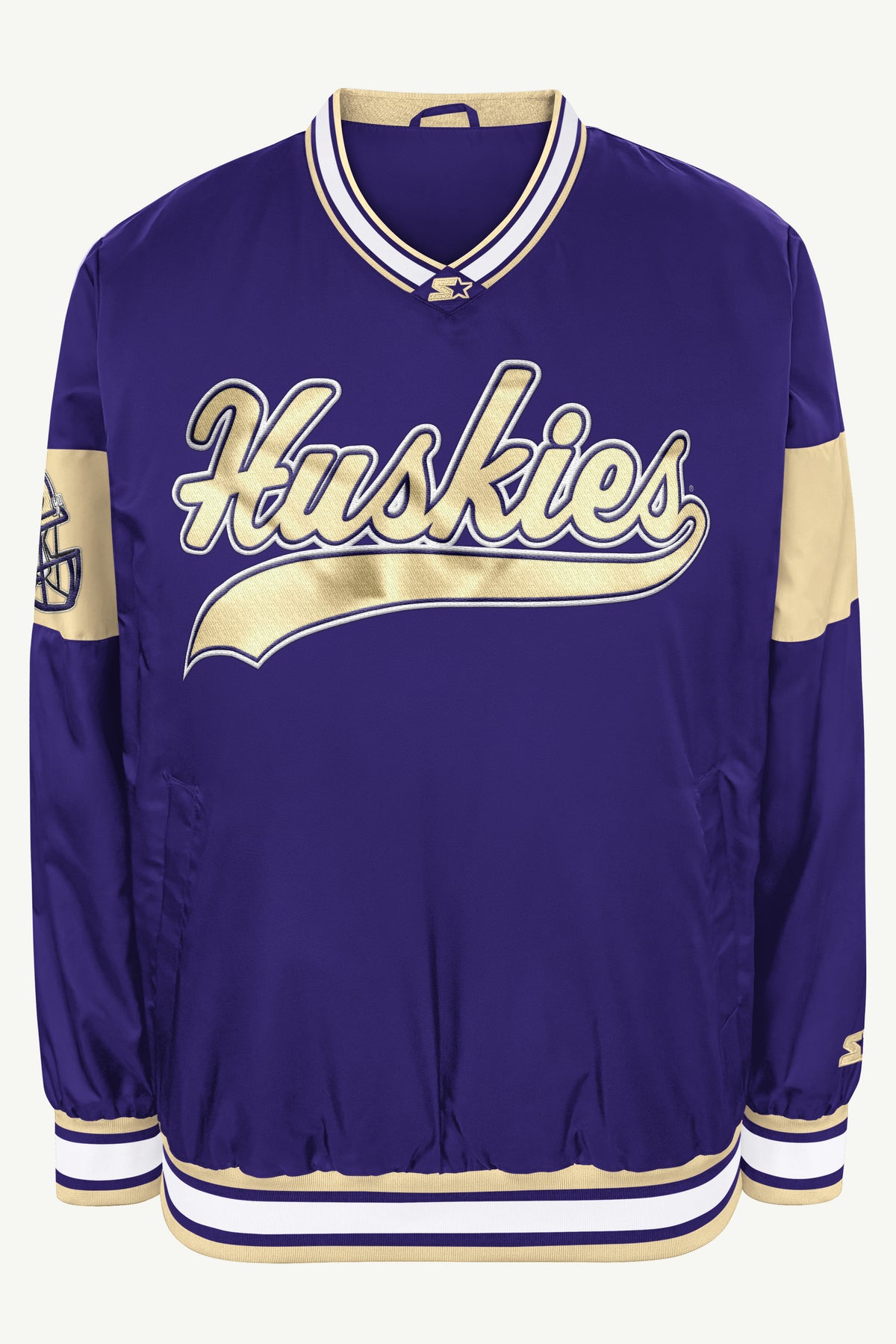 MENS WASHINGTON HUSKIES TAILSWEEP V-NECK PULLOVER JACKET View 2