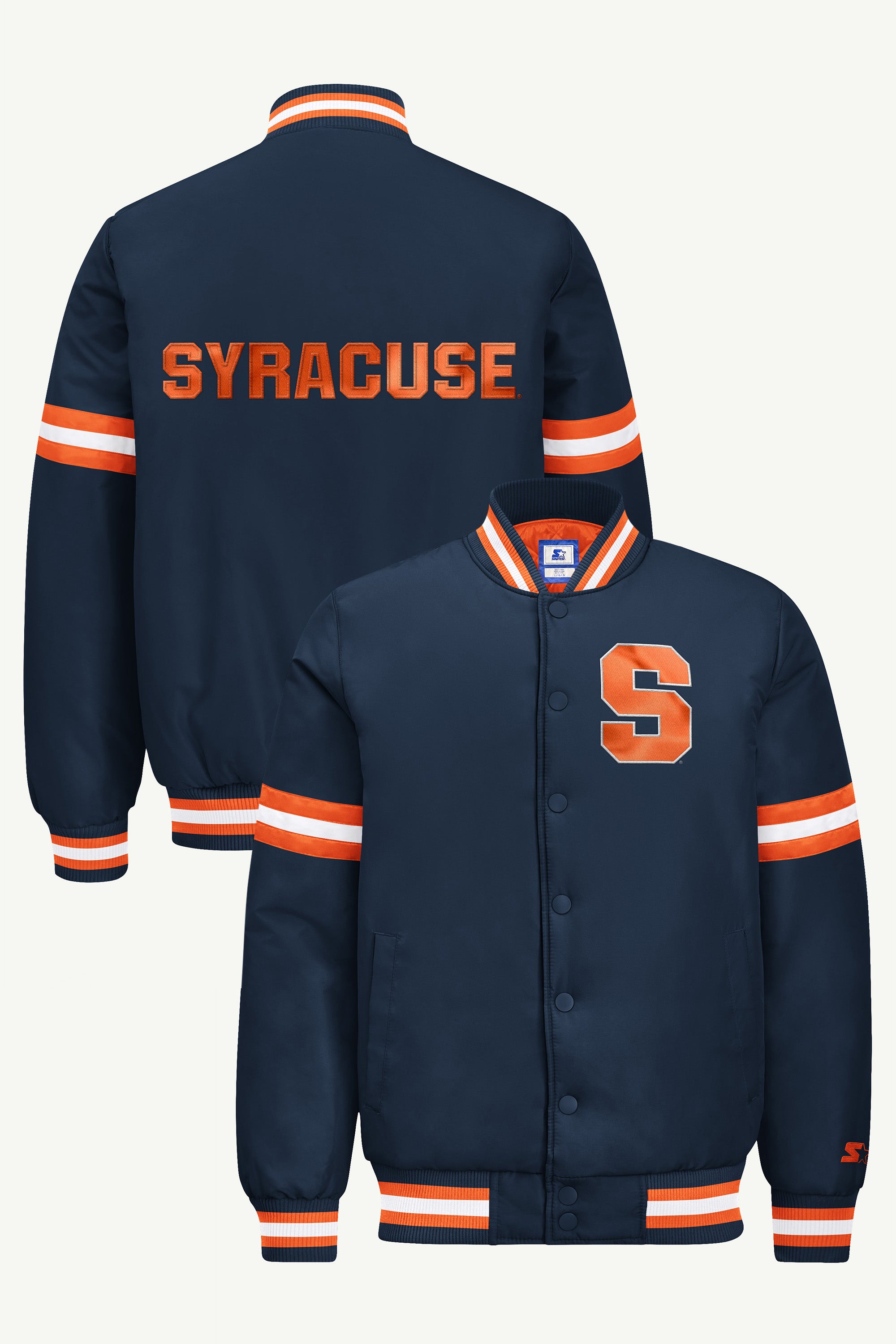 MENS SYRACUSE ORANGE COURTSIDE VARSITY JACKET View 1