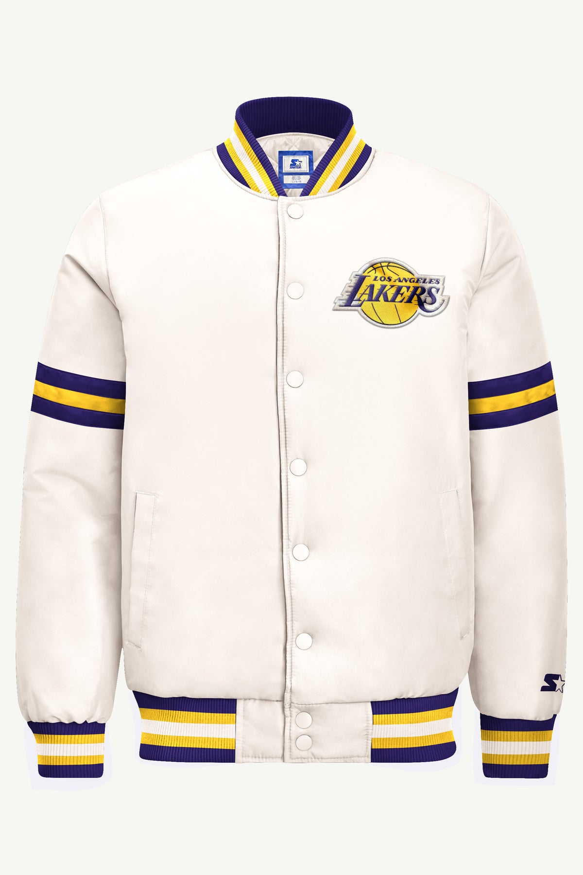 MENS LOS ANGELES LAKERS COURTSIDE VARSITY JACKET View 2