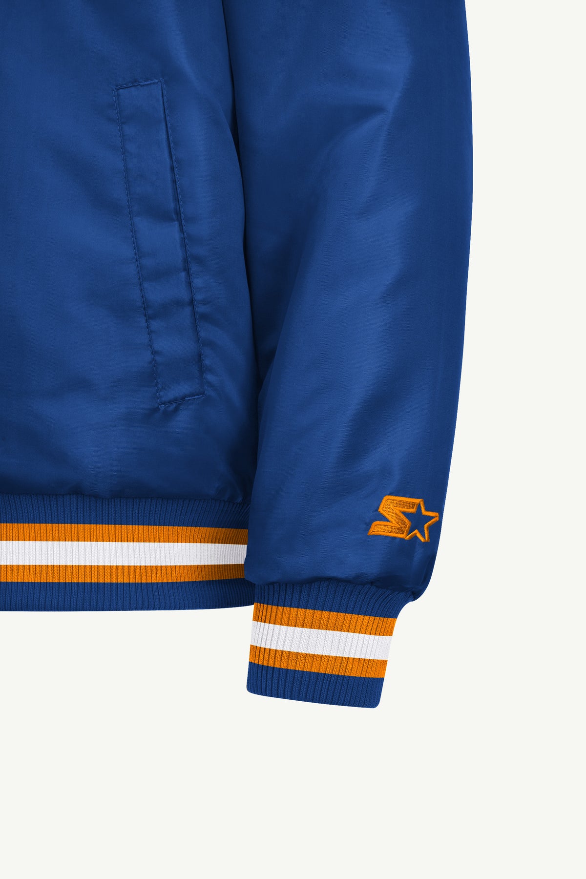 MENS NEW YORK KNICKS COURTSIDE SATIN VARSITY JACKET View 5