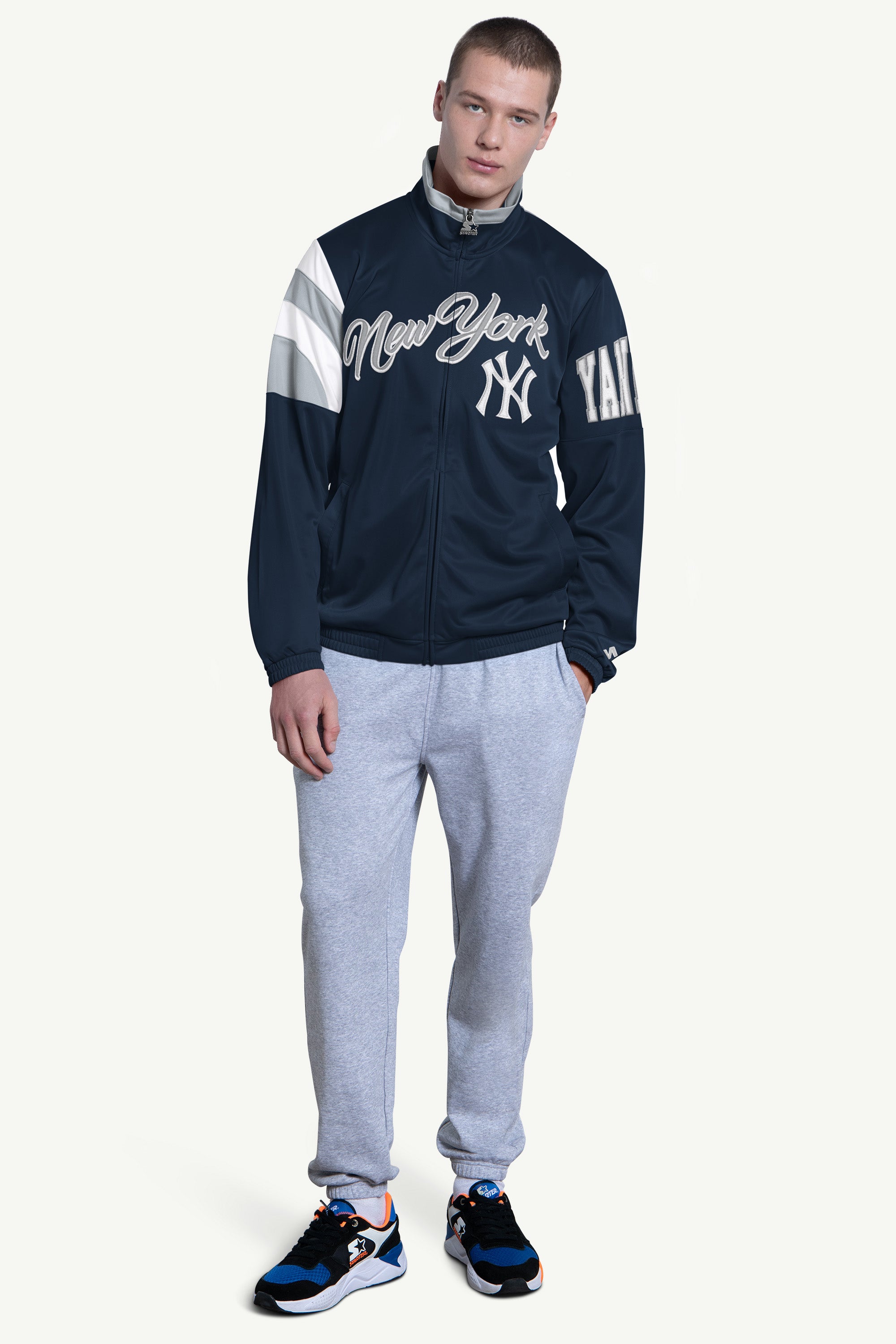 MENS NEW YORK YANKEES HERITAGE TRACK JACKET View 3 | New York Yankees
