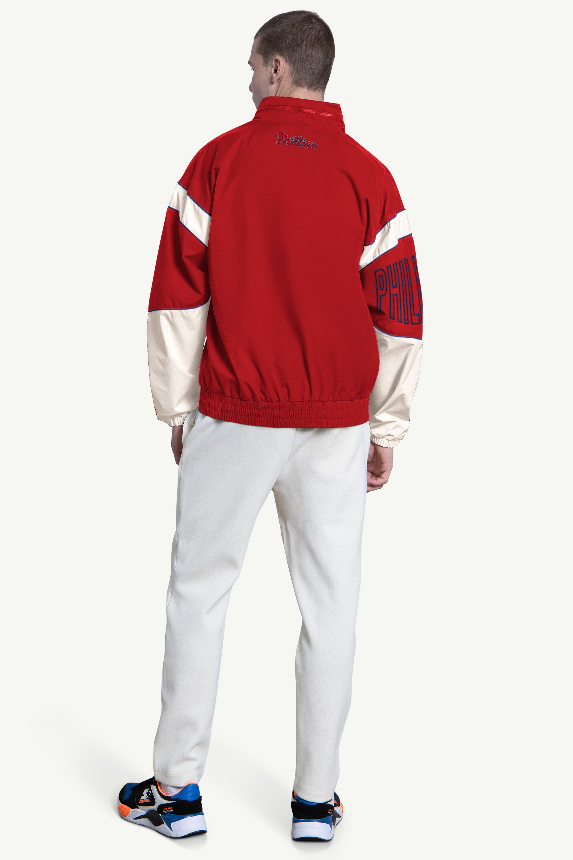 ウォームアップウェア starter jacket STARTER Jacket Size Small Blue Moisture Wicking Modern Sports Warm