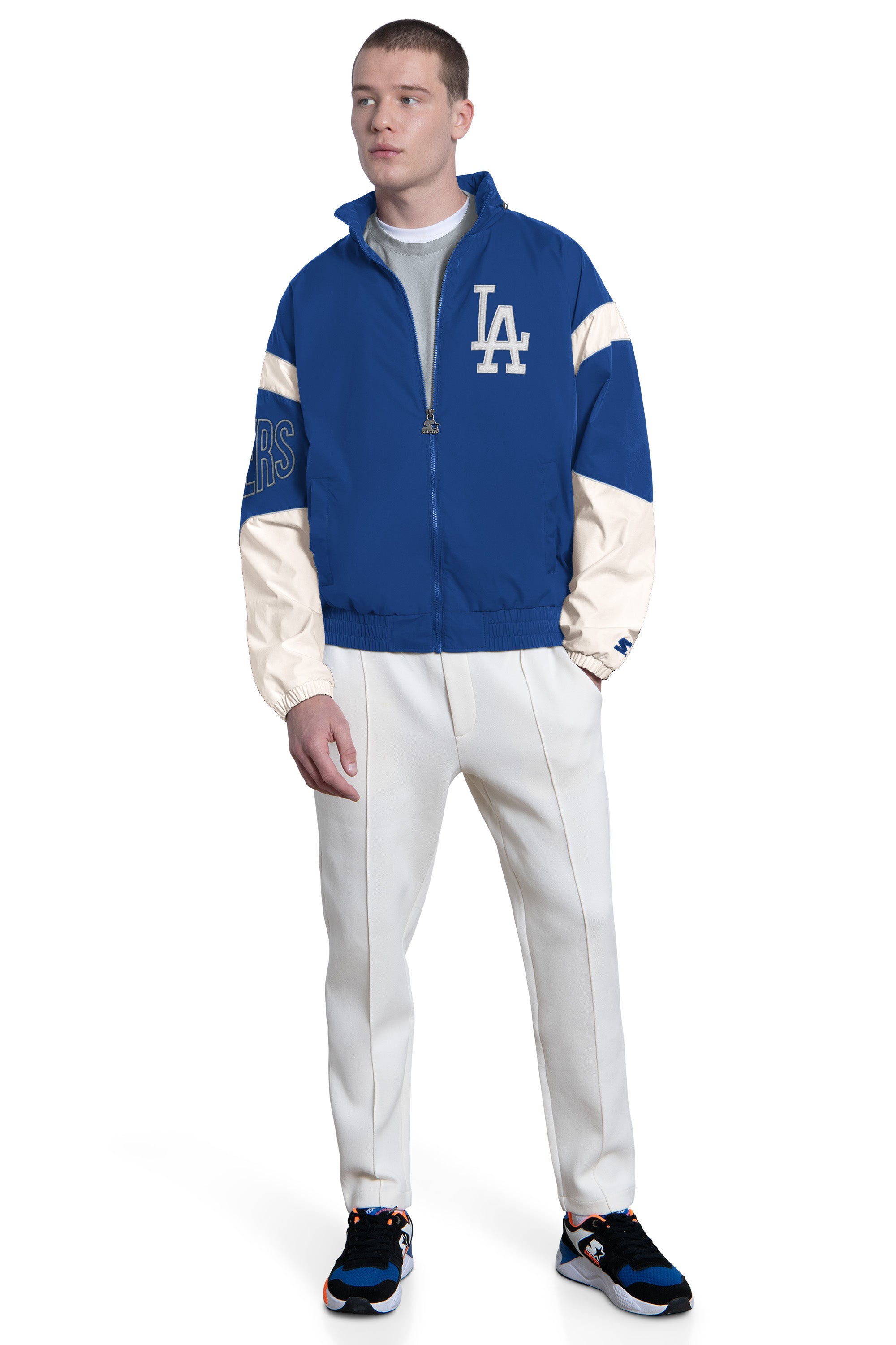 Mens Los Angeles Dodgers The Gust Full Zip Jacket | MLB | Starter