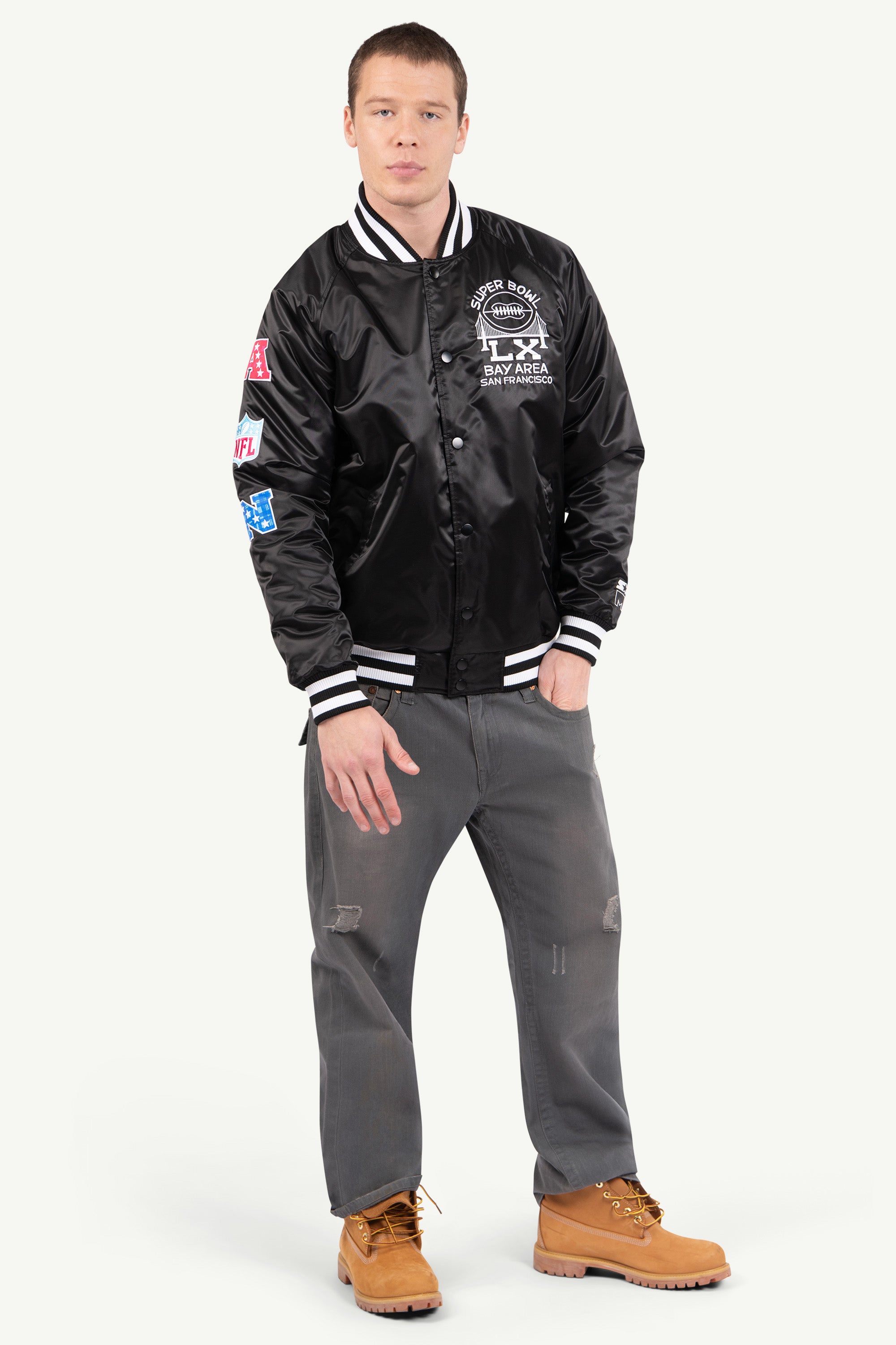Mens Super Bowl Lx Varsity Jacket | NFL | Starter