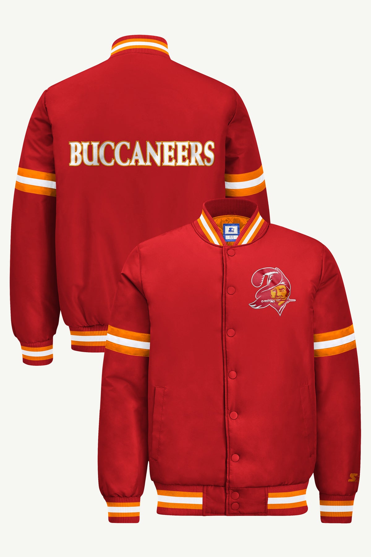 MENS TAMPA BAY BUCCANEERS COURTSIDE VARSITY JACKET View 1