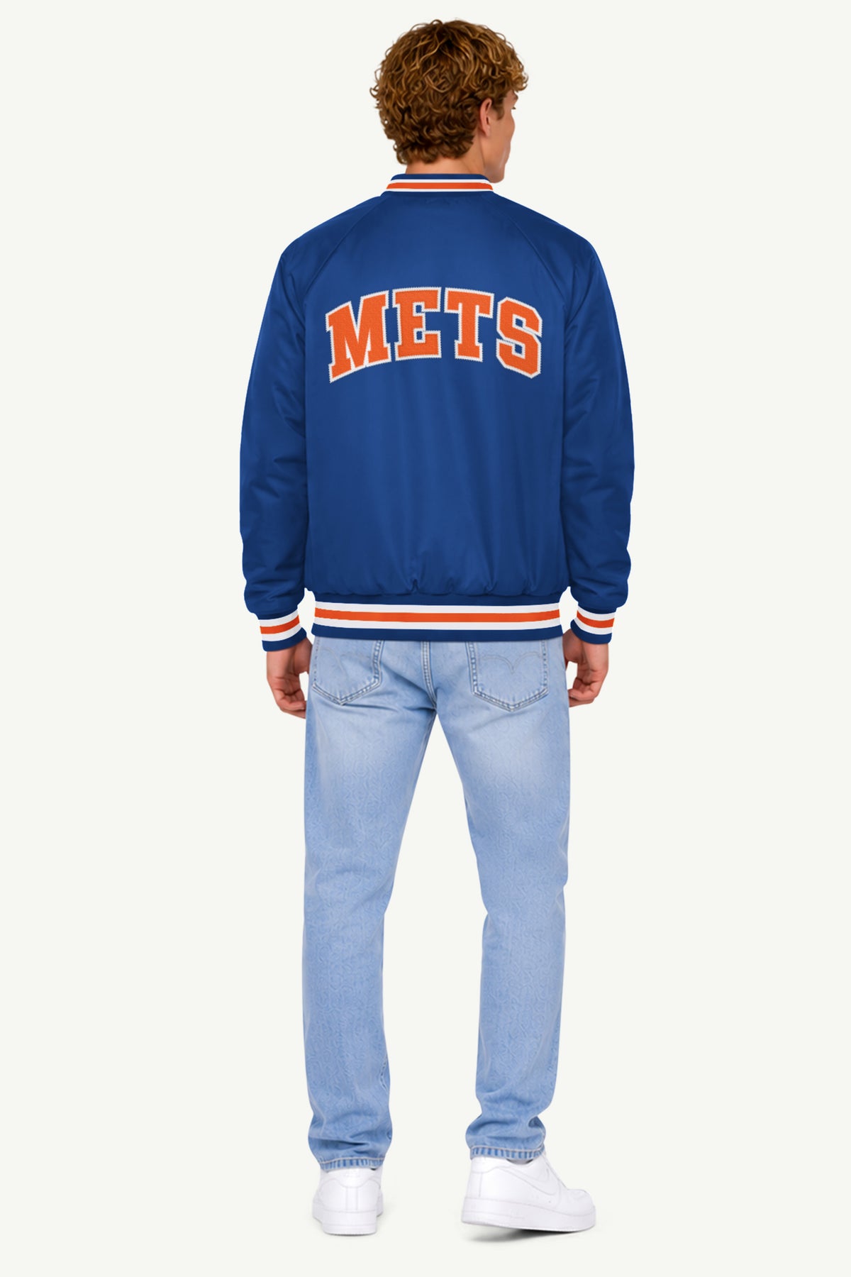 MENS NEW YORK METS 40TH ANNIVERSARY PULLOVER JACKET View 2