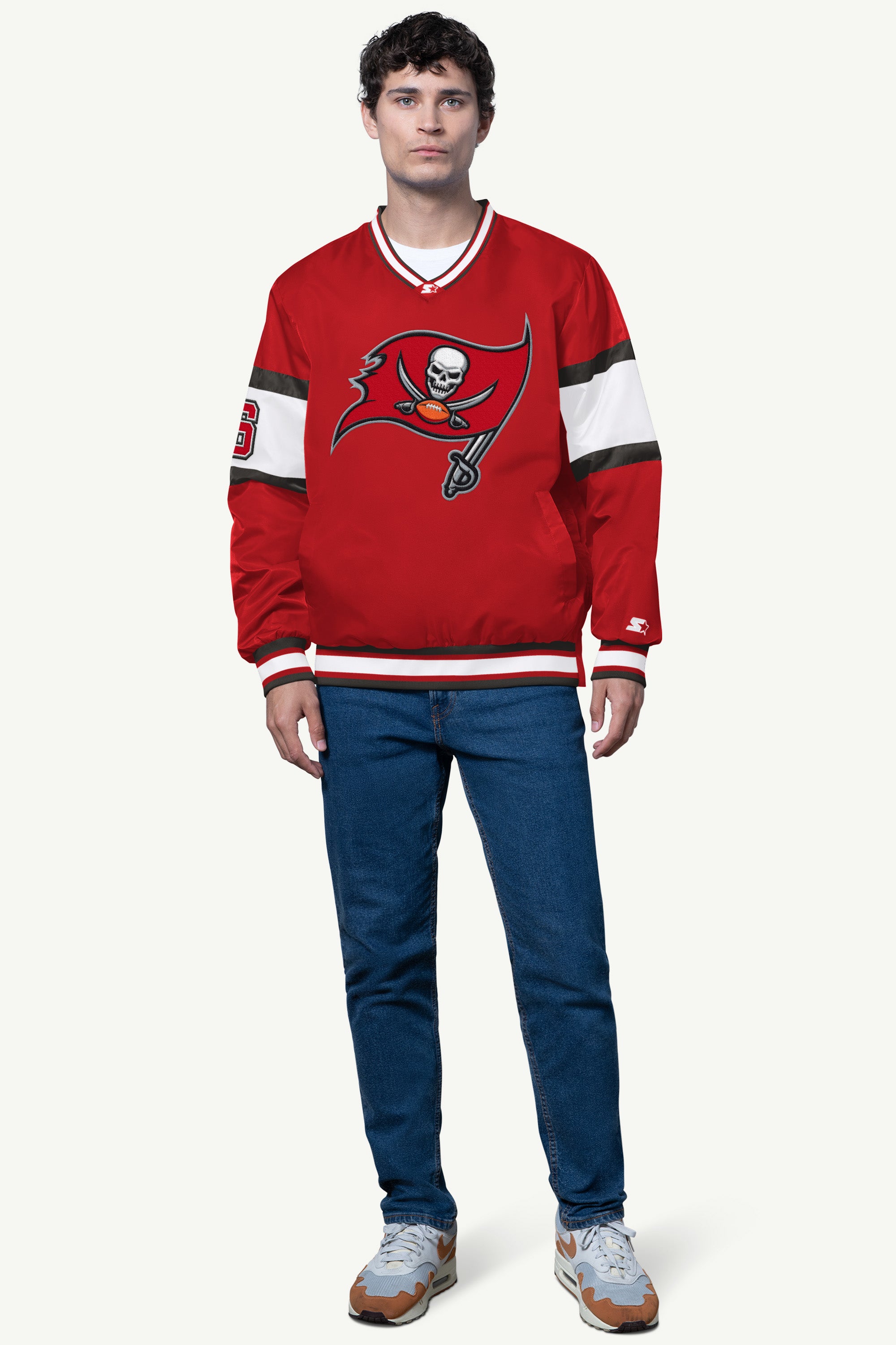 MENS TAMPA BAY BUCCANEERS SIGNAL COLLAR PULLOVER View 2 | NFL