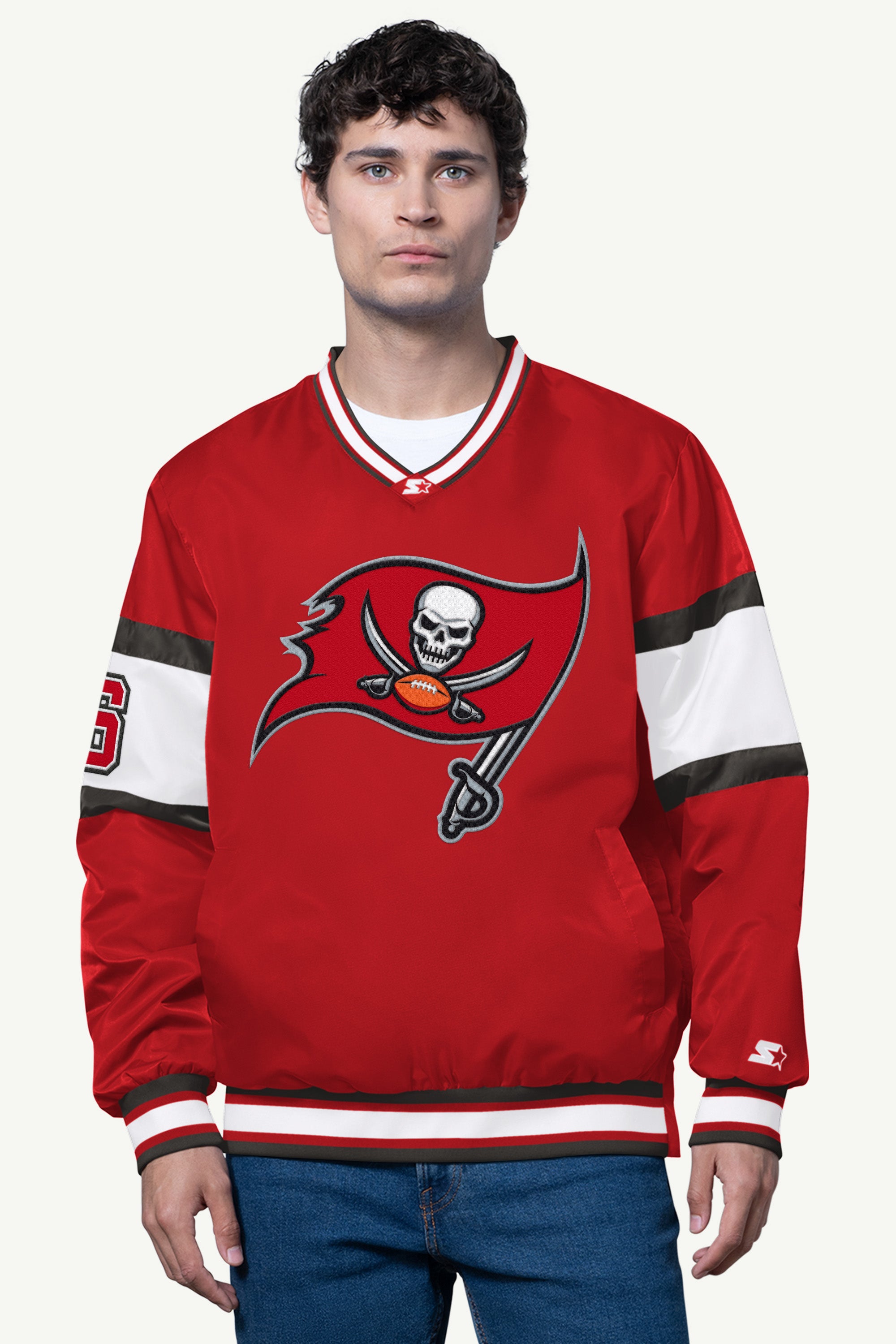 MENS TAMPA BAY BUCCANEERS SIGNAL COLLAR PULLOVER View 1 | NFL