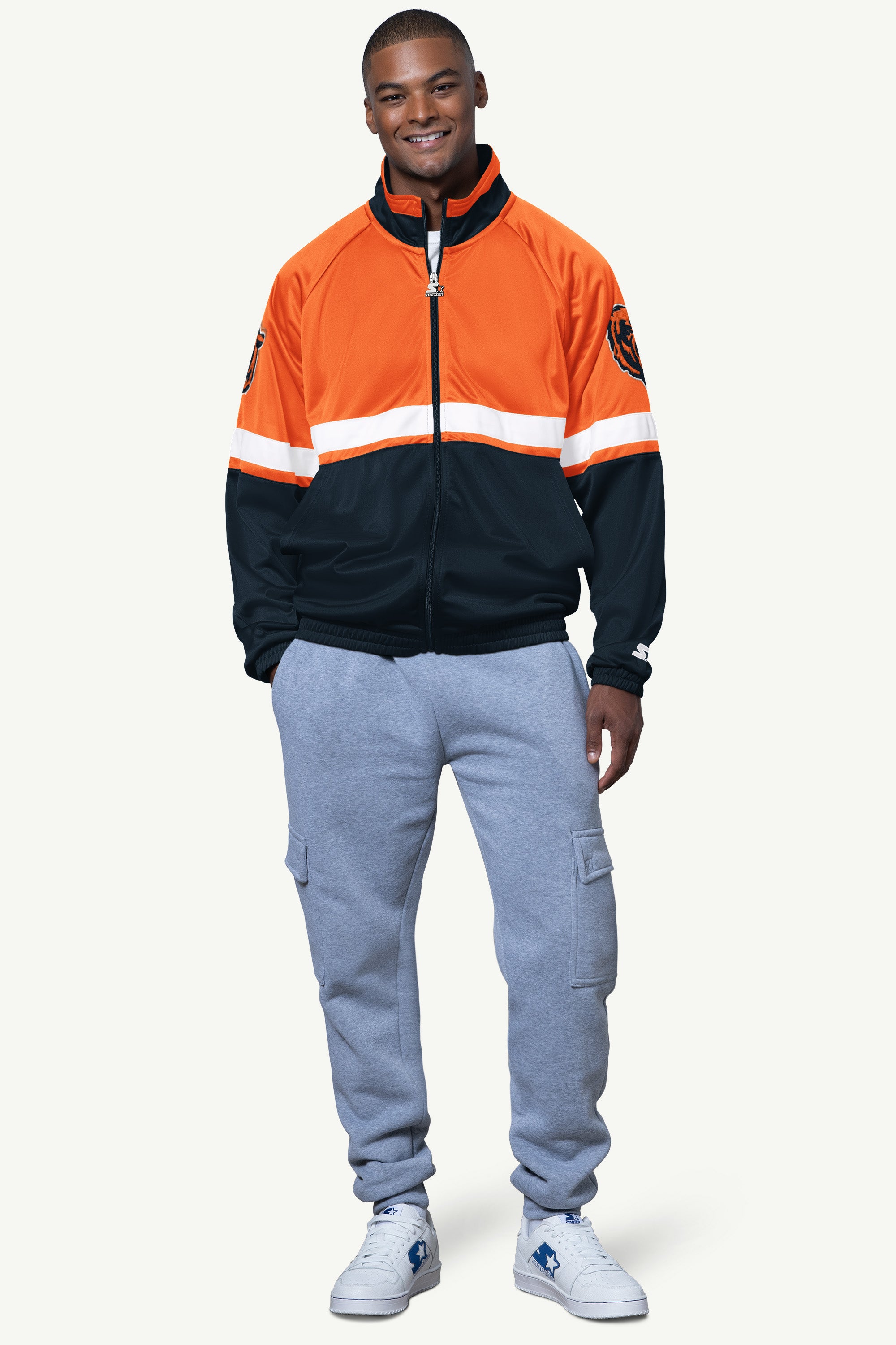 MENS CHICAGO BEARS VETERAN TRACK JACKET View 3 | NFL