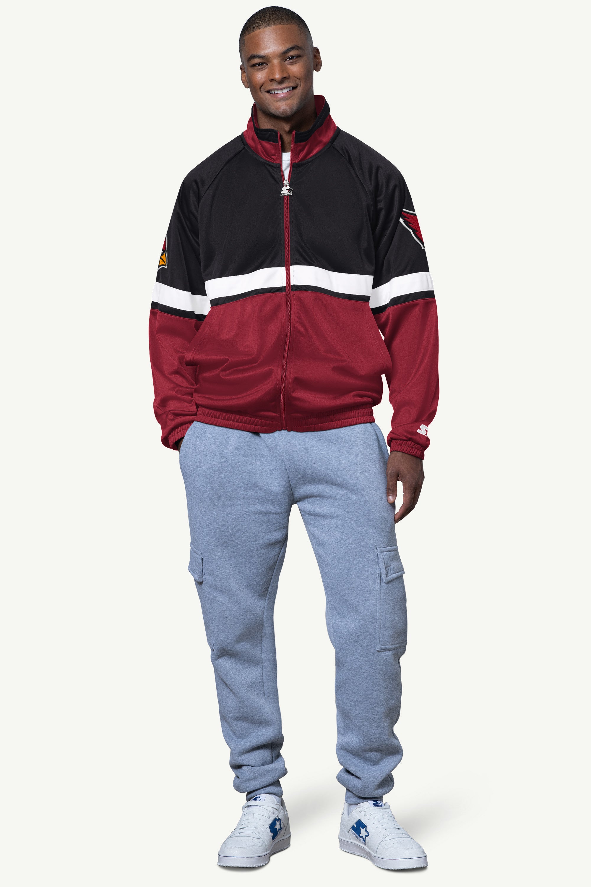 MENS ARIZONA CARDINALS VETERAN TRACK JACKET View 3 | NFL