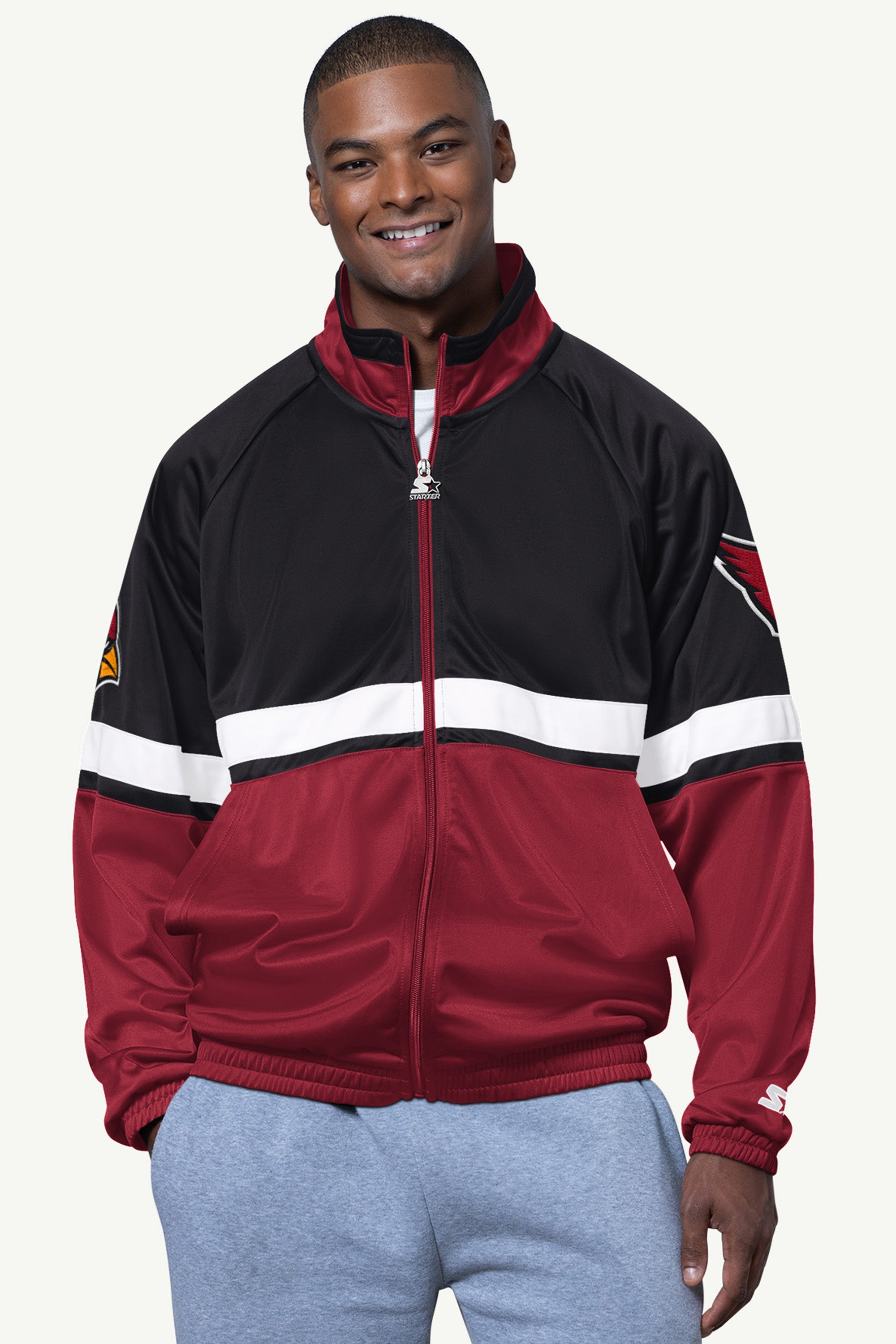 MENS ARIZONA CARDINALS VETERAN TRACK JACKET View 1 | NFL MENS ARIZONA CARDINALS VETERAN TRACK JACKET View 1 | NFL