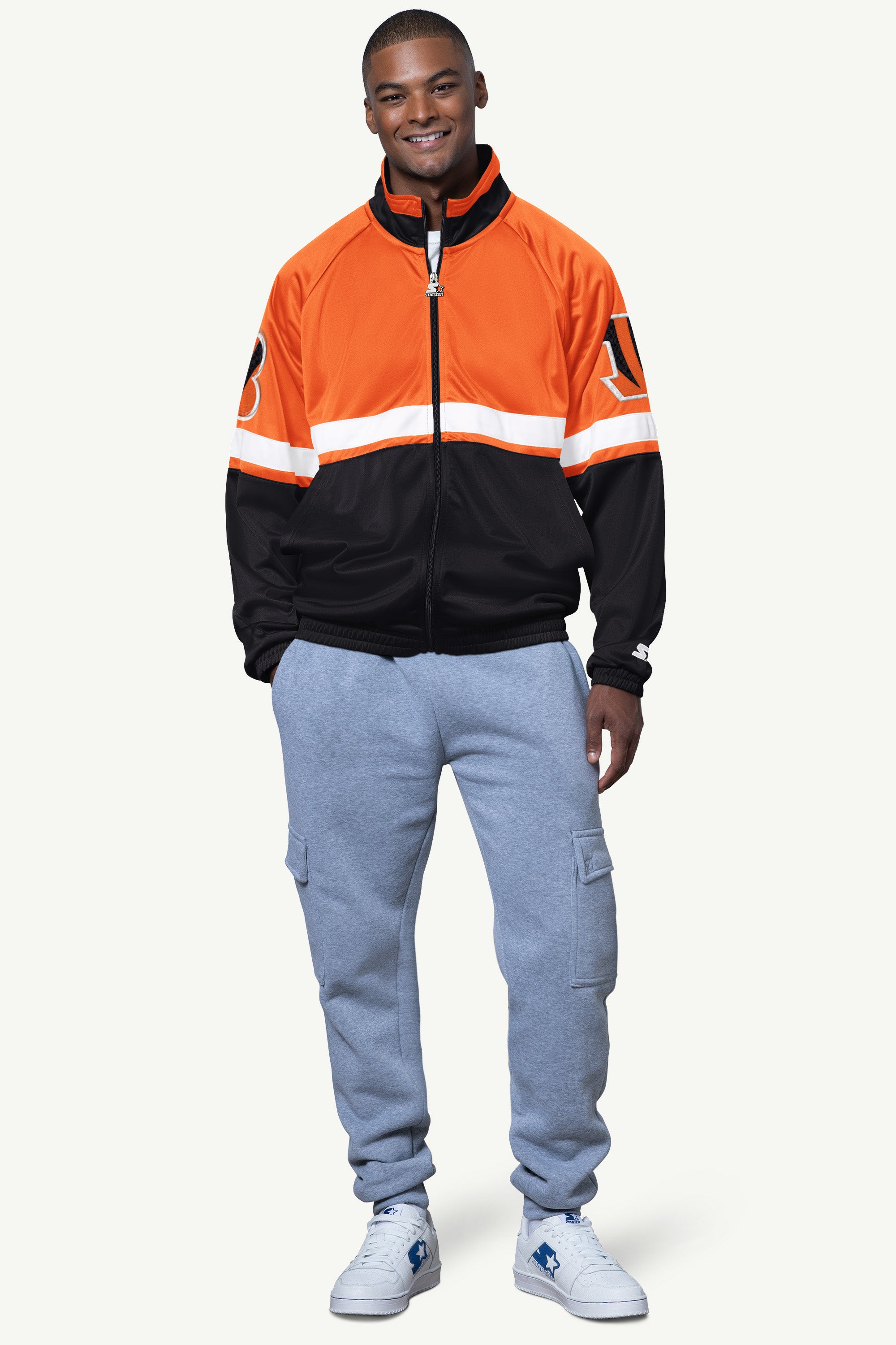MENS CINCINNATI BENGALS VETERAN TRACK JACKET View 3 | NFL