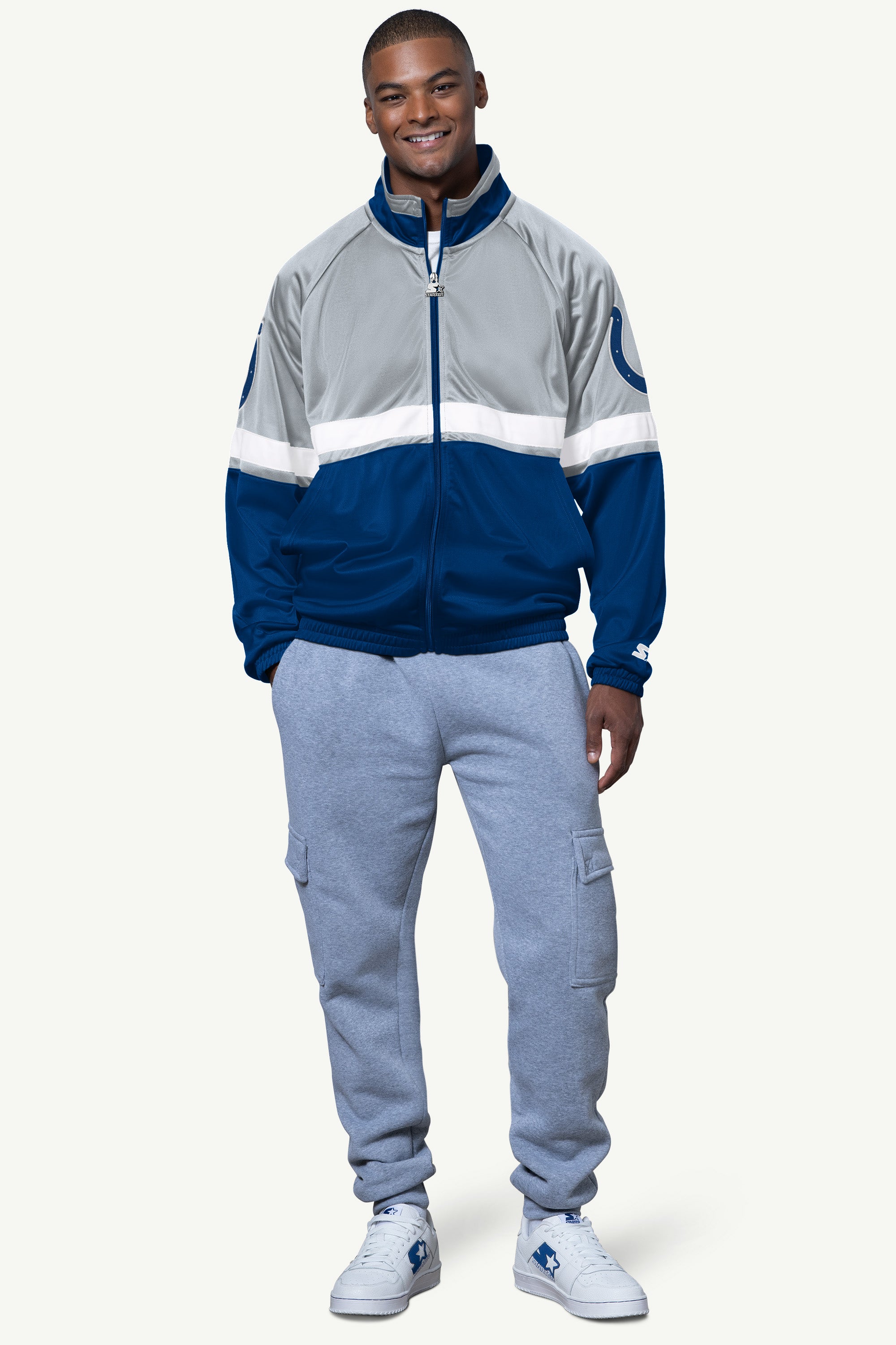 MENS INDIANAPOLIS COLTS VETERAN TRACK JACKET View 3 | NFL