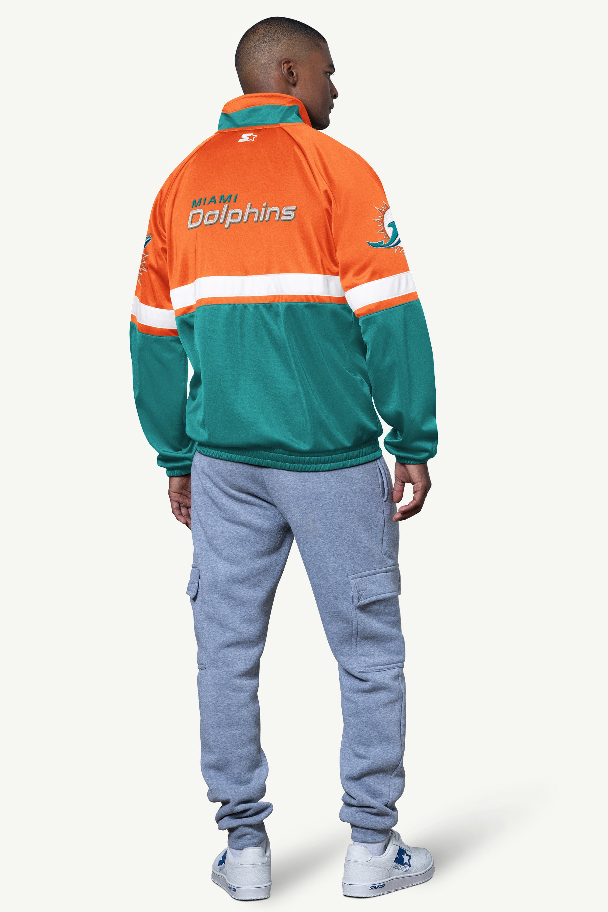 MENS MIAMI DOLPHINS VETERAN TRACK JACKET View 2 | NFL