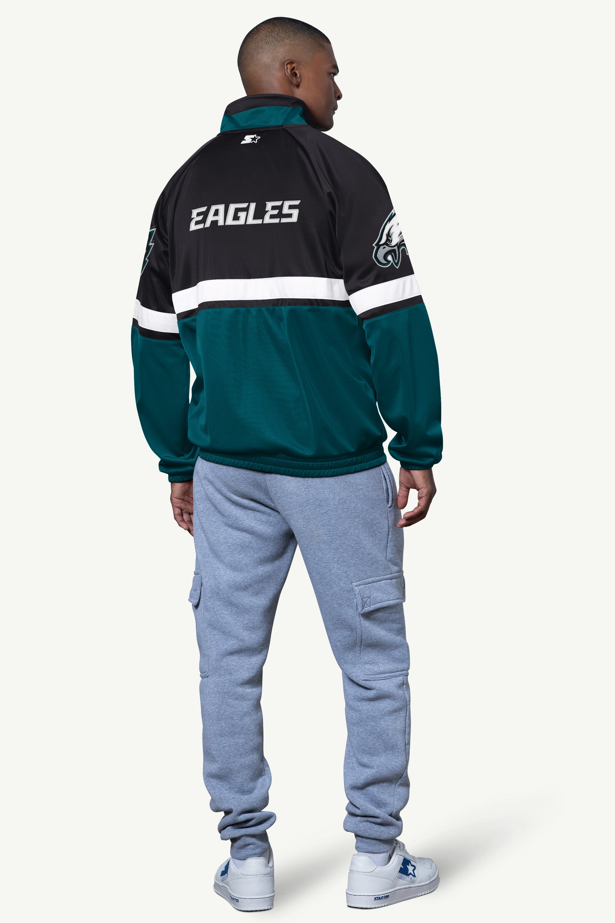 MENS PHILADELPHIA EAGLES VETERAN TRACK JACKET View 3 | NFL