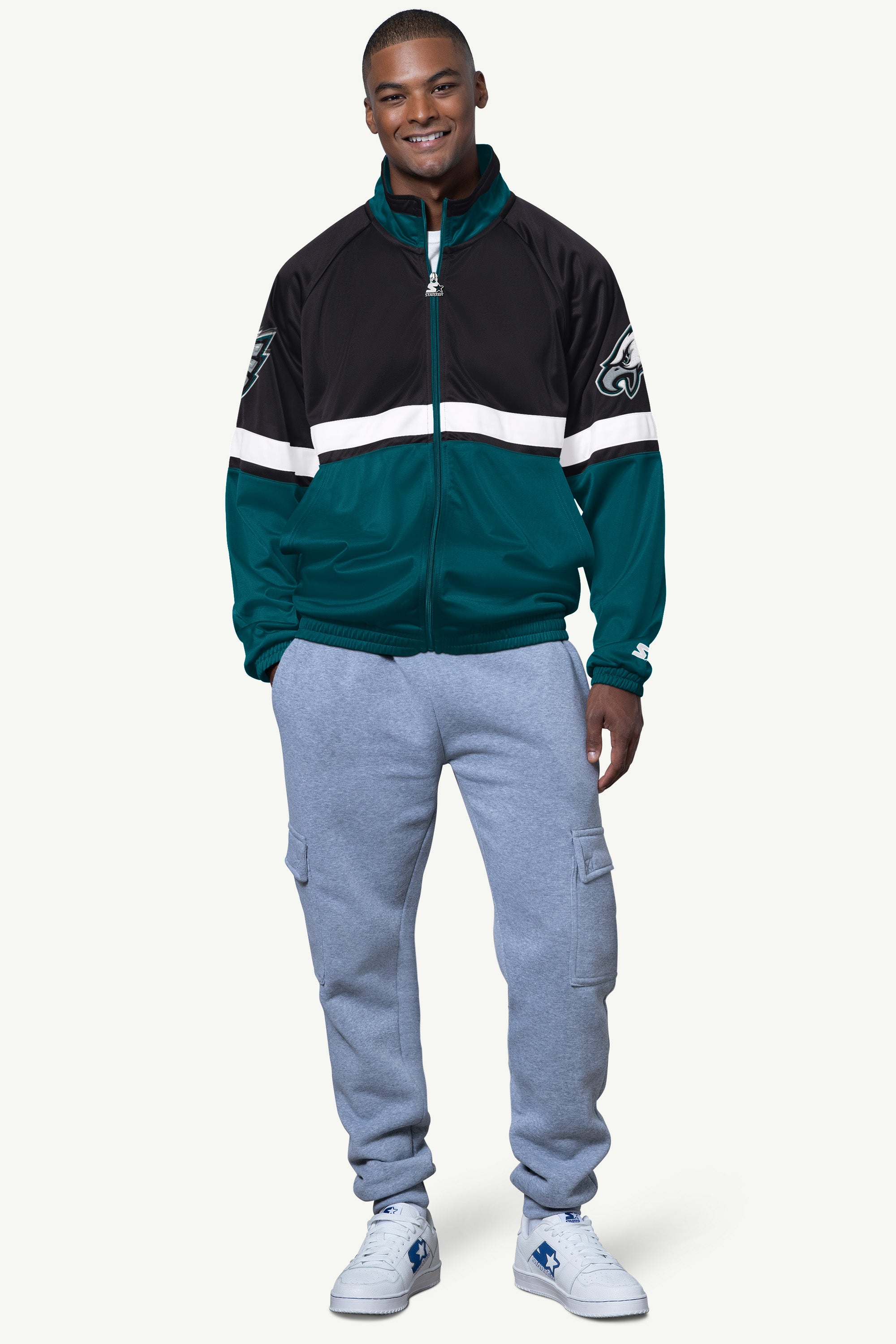 MENS PHILADELPHIA EAGLES VETERAN TRACK JACKET View 2 | NFL MENS PHILADELPHIA EAGLES VETERAN TRACK JACKET View 2 | NFL
