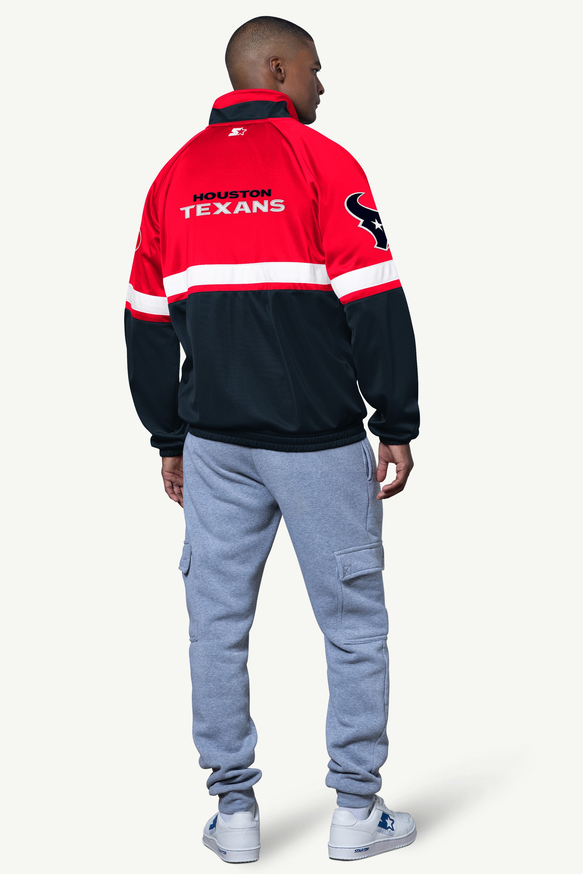 MENS HOUSTON TEXANS VETERAN TRACK JACKET View 2 | NFL