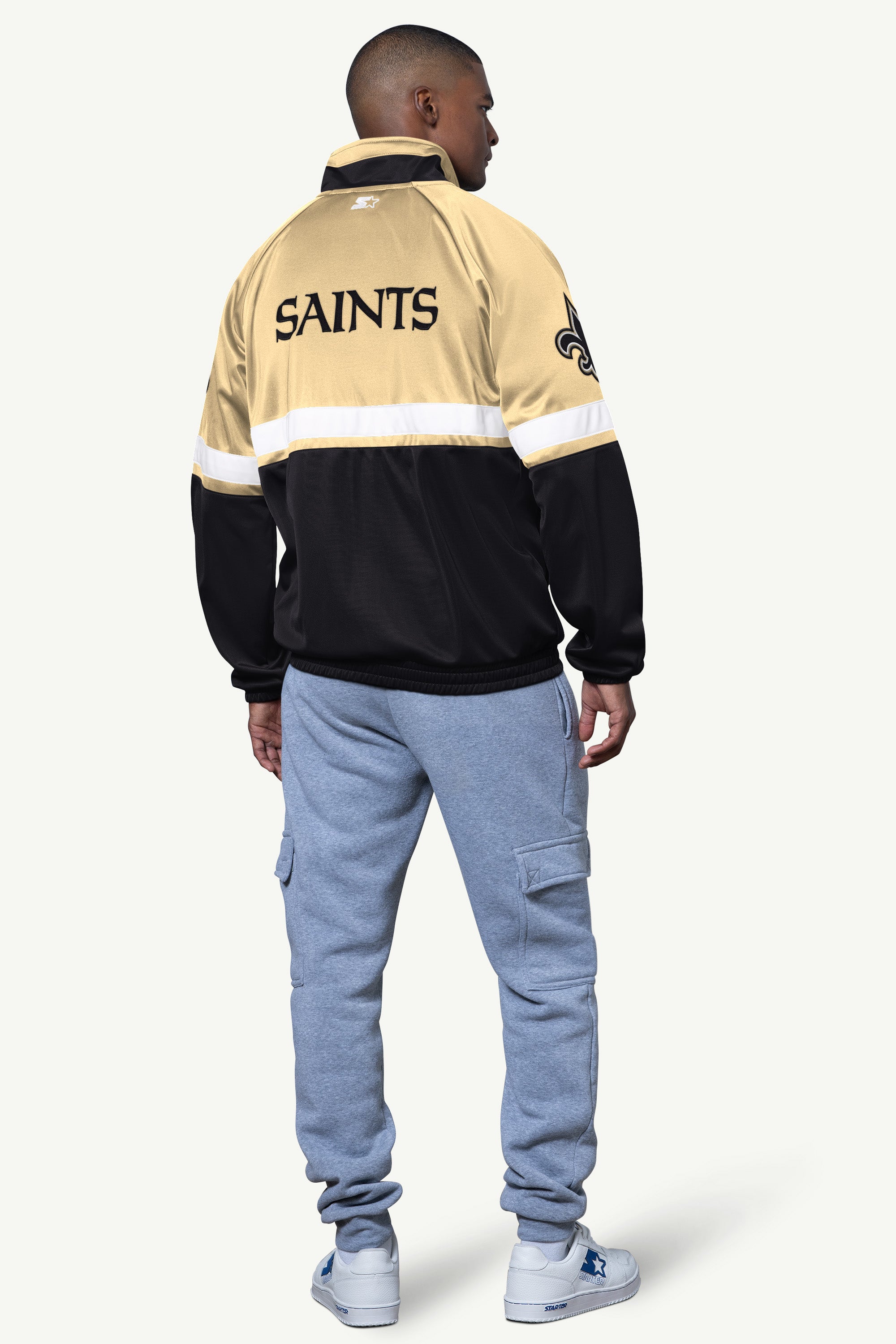 MENS NEW ORLEANS SAINTS VETERAN TRACK JACKET View 2 | NFL