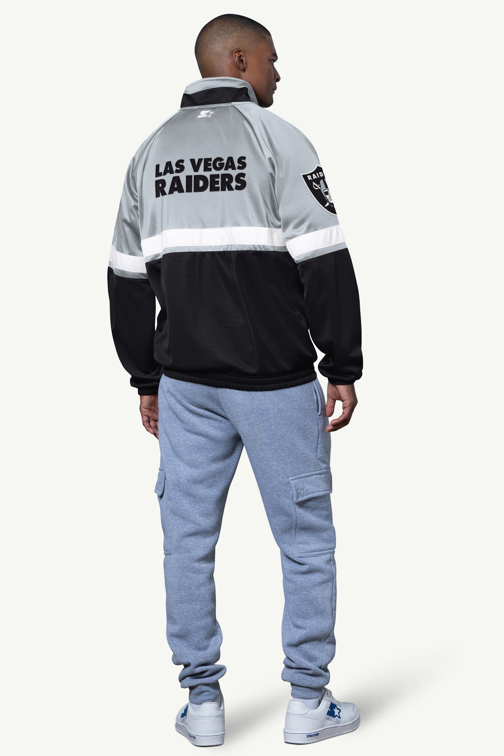 MENS LAS VEGAS RAIDERS VETERAN TRACK JACKET View 2 | Men's T-Shirts