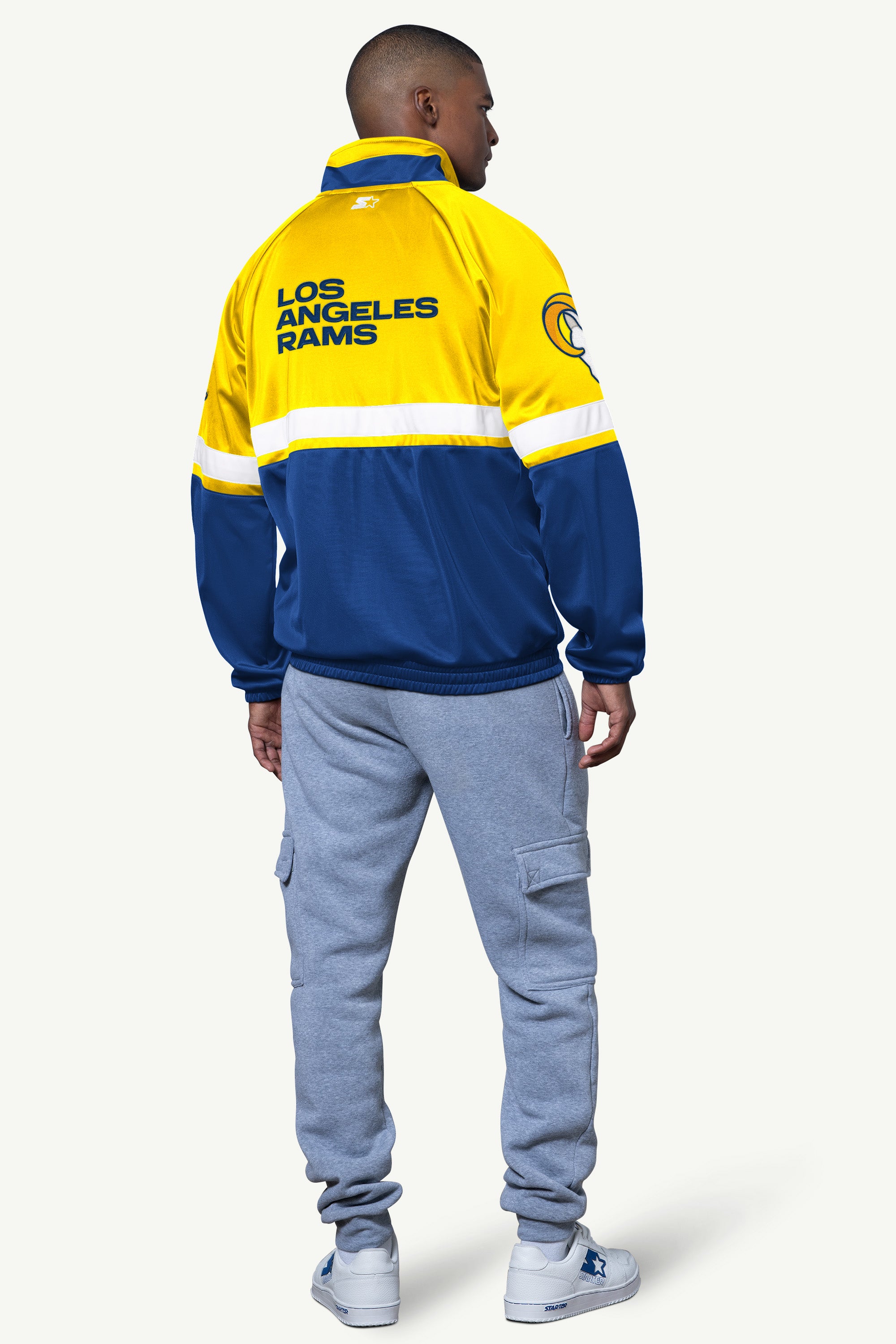 MENS LOS ANGELES RAMS VETERAN TRACK JACKET View 2 | Men's T-Shirts
