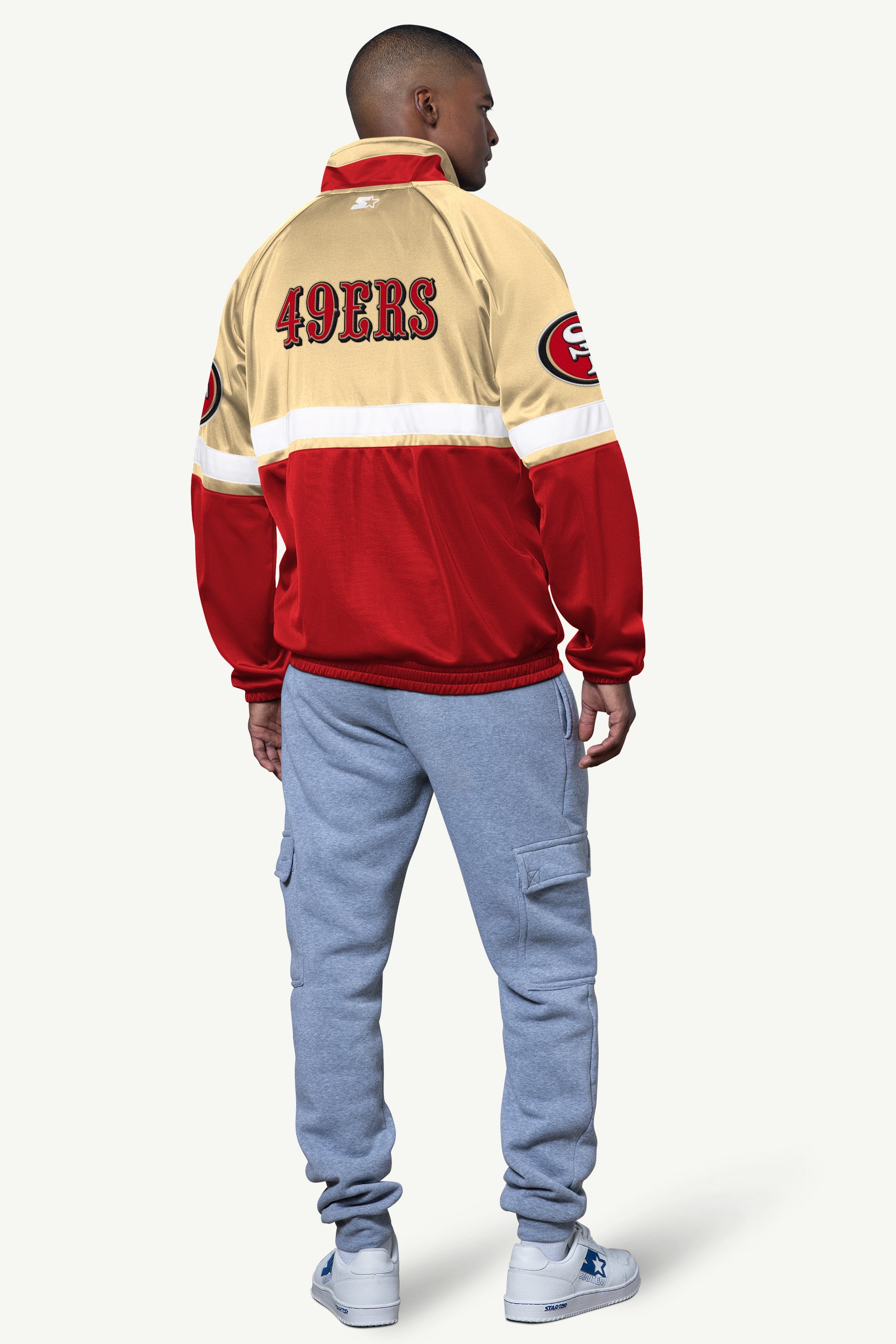 MENS SAN FRANCISCO 49ERS VETERAN TRACK JACKET View 2 | NFL MENS SAN FRANCISCO 49ERS VETERAN TRACK JACKET View 2 | NFL