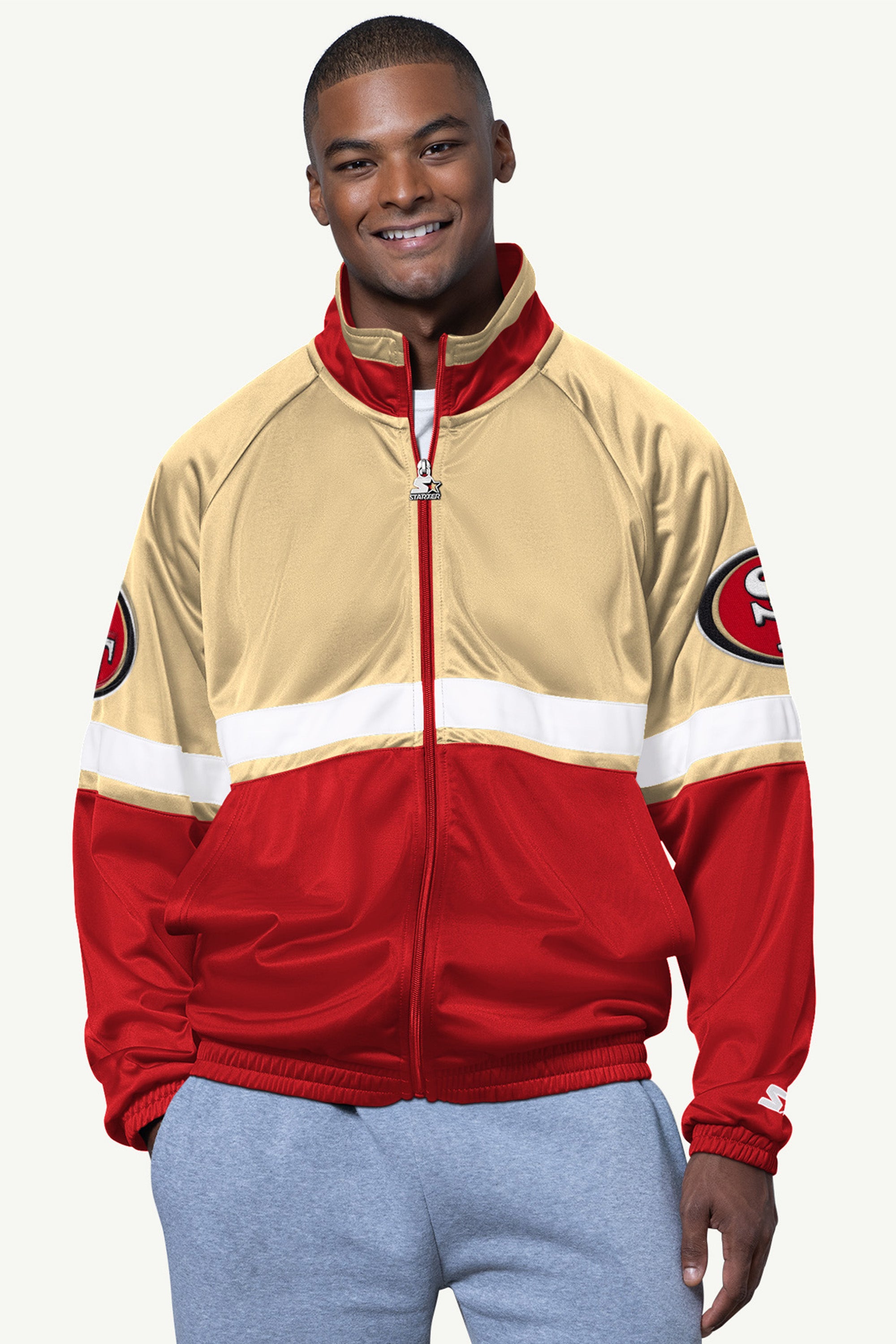MENS SAN FRANCISCO 49ERS VETERAN TRACK JACKET View 1 | NFL