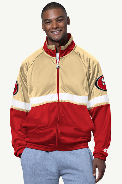 Mens San Francisco 49ers Veteran Track Jacket | NFL | Starter