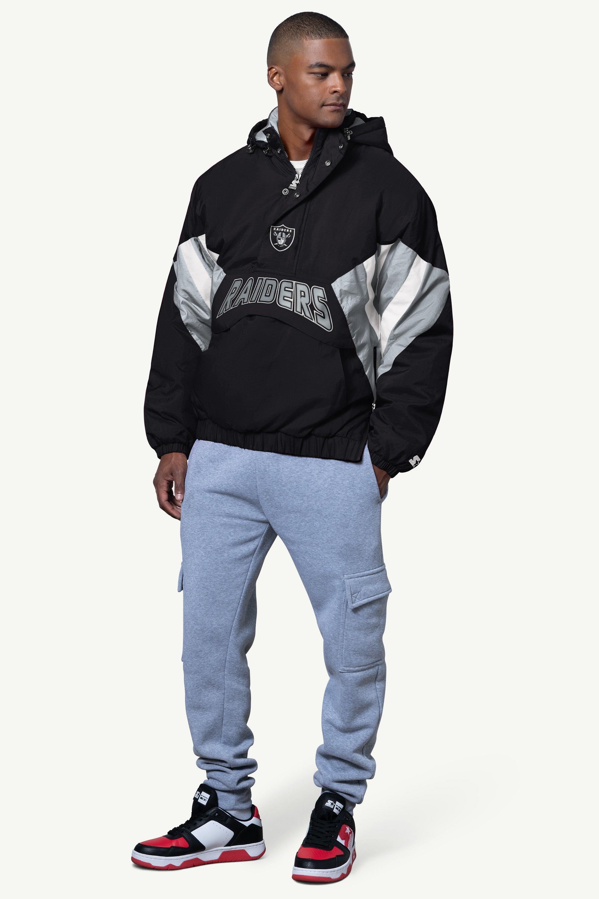 MENS LAS VEGAS RAIDERS LINE UP BREAKAWAY CRINKLE POPOVER View 3 | NFL