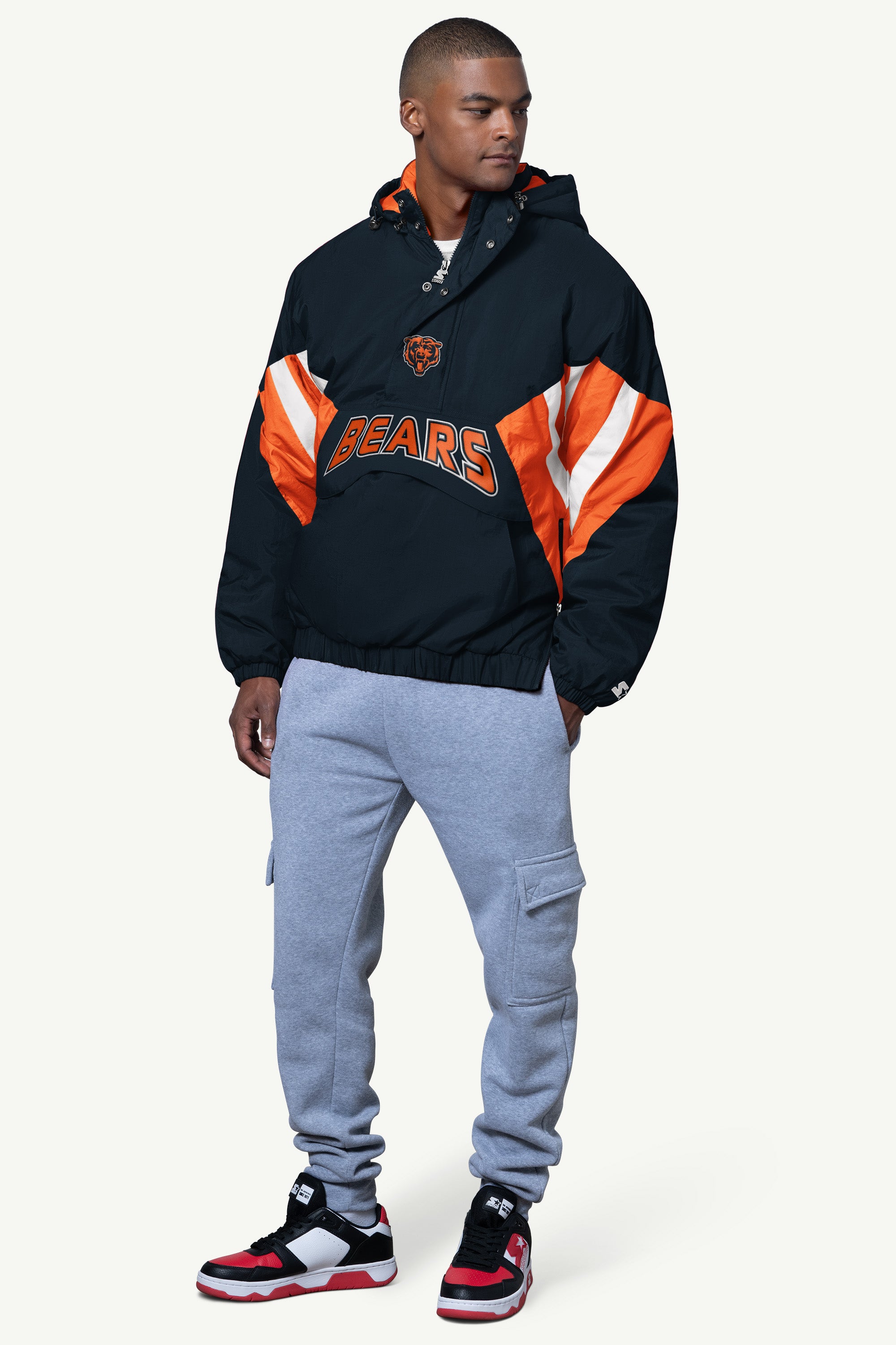 MENS CHICAGO BEARS LINE UP BREAKAWAY CRINKLE POPOVER View 2 | NFL