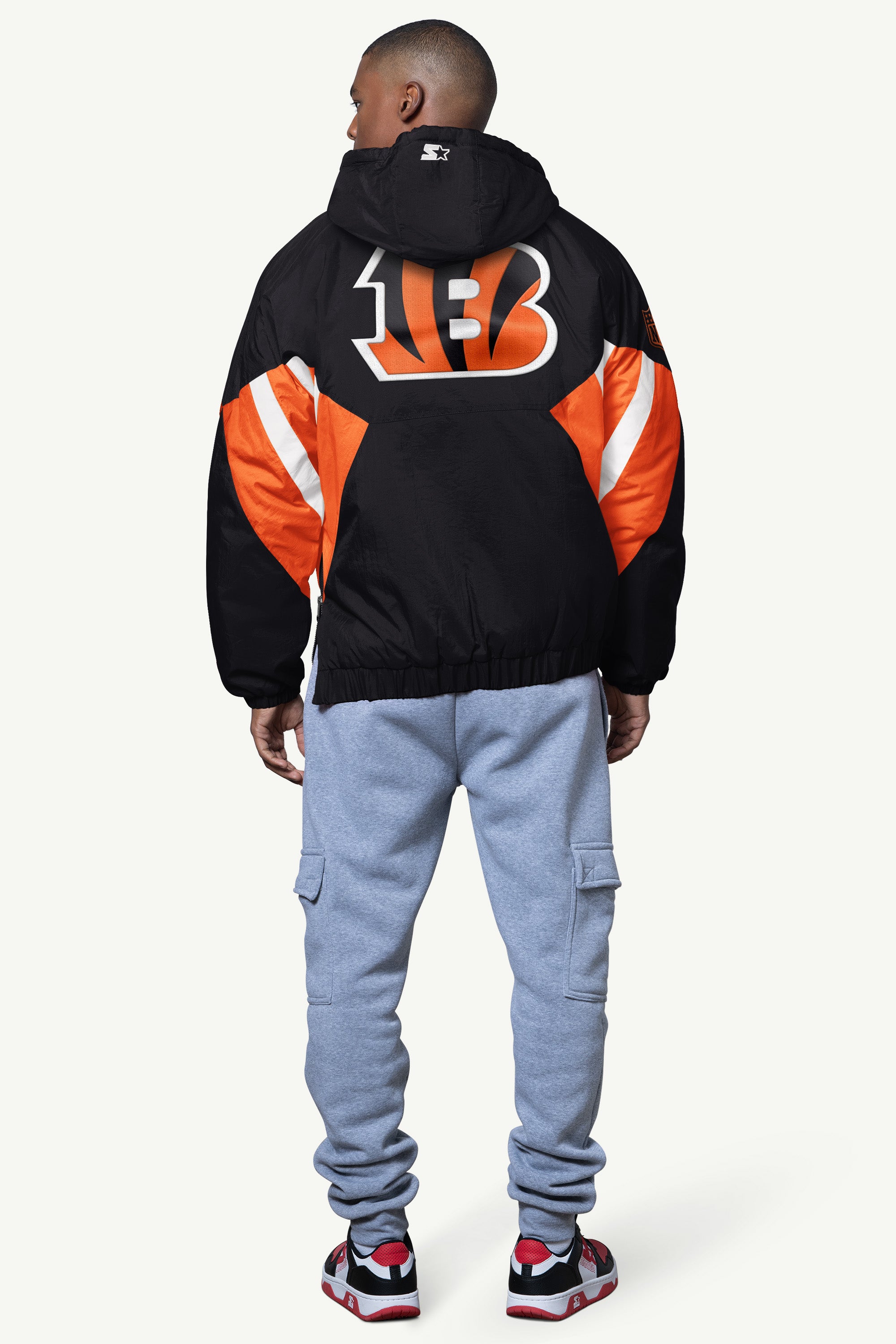 MENS CINCINNATI BENGALS LINE UP BREAKAWAY CRINKLE POPOVER View 2 | NFL