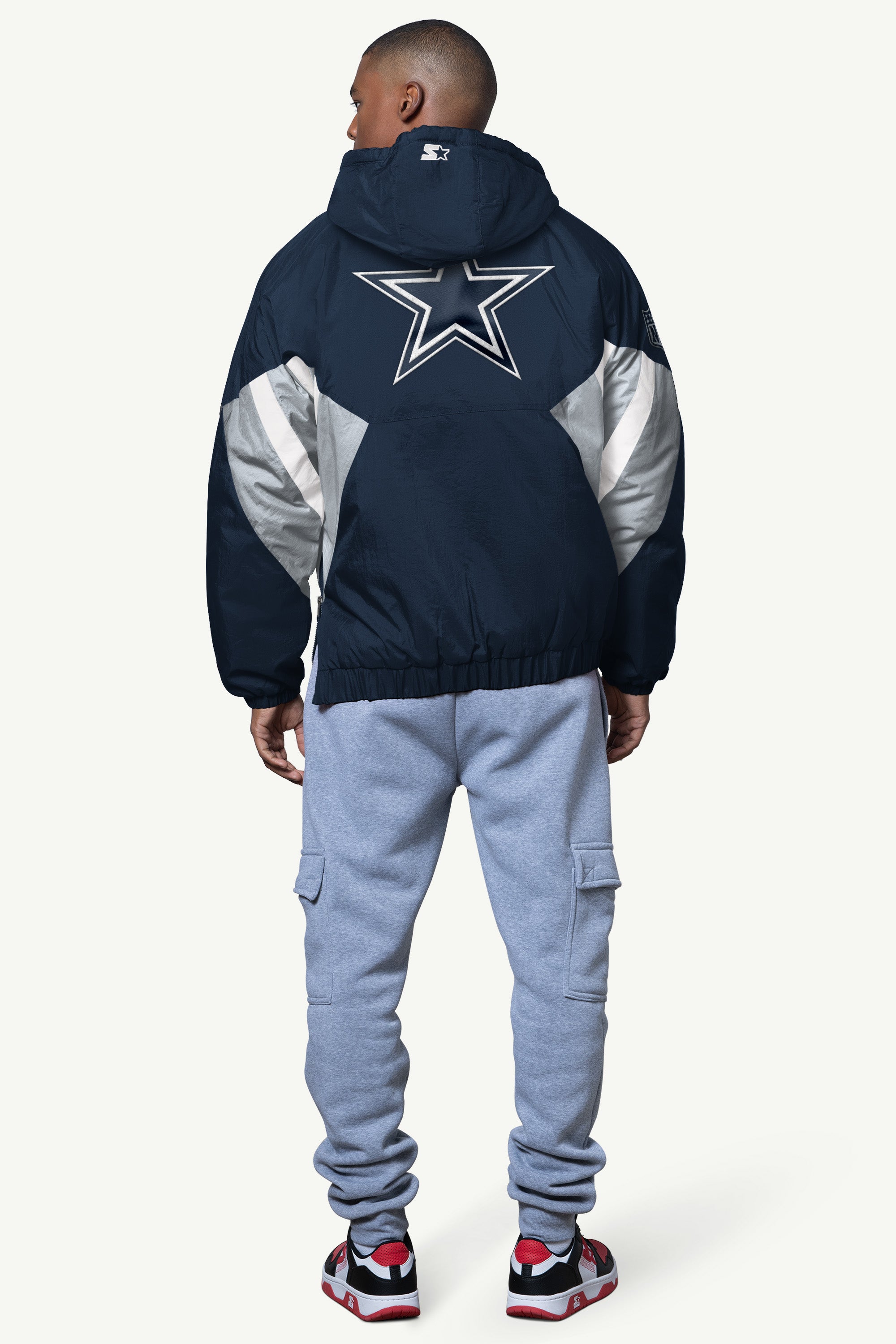 MENS DALLAS COWBOYS LINE UP BREAKAWAY CRINKLE POPOVER View 2 | NFL