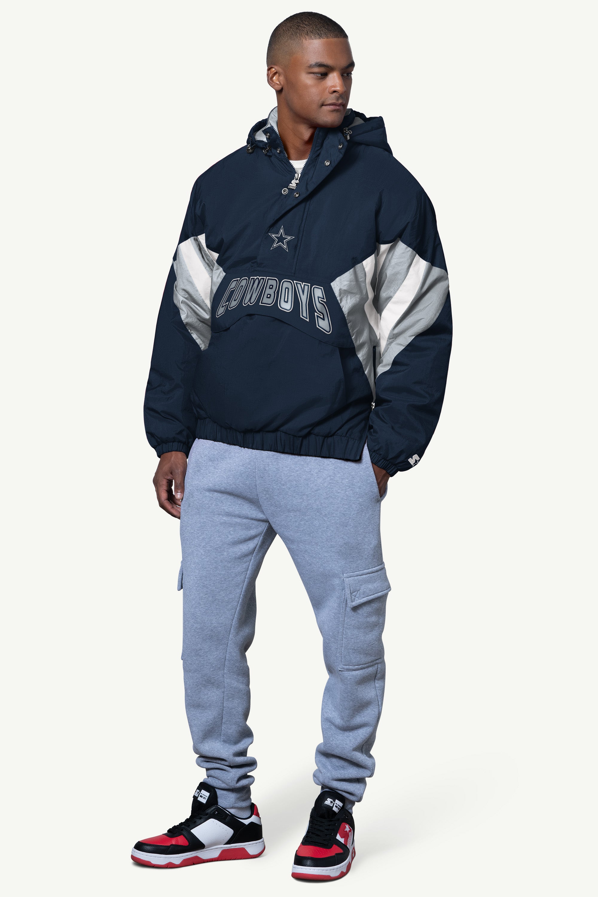 MENS DALLAS COWBOYS LINE UP BREAKAWAY CRINKLE POPOVER View 3 | NFL