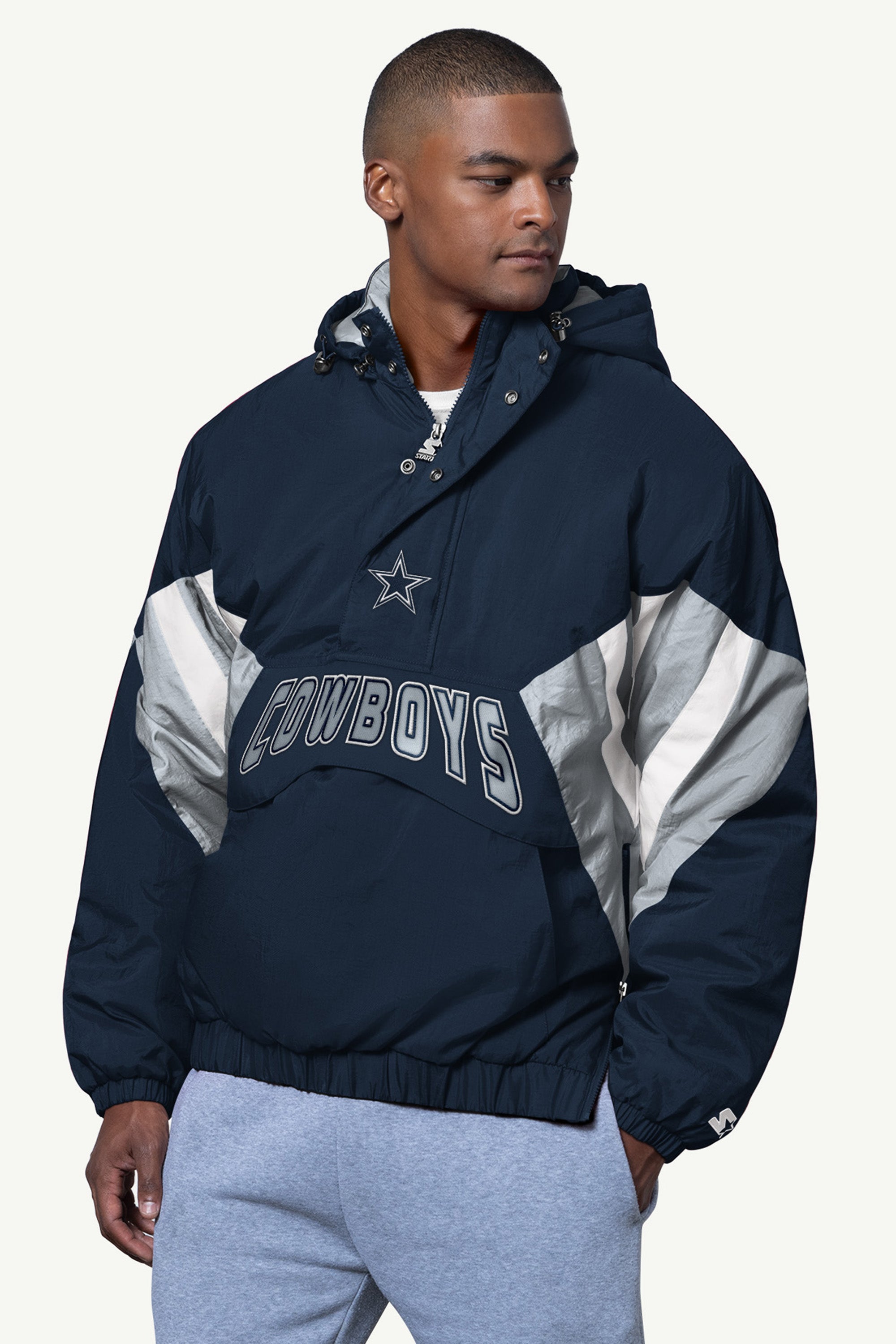 MENS DALLAS COWBOYS LINE UP BREAKAWAY CRINKLE POPOVER View 1 | NFL