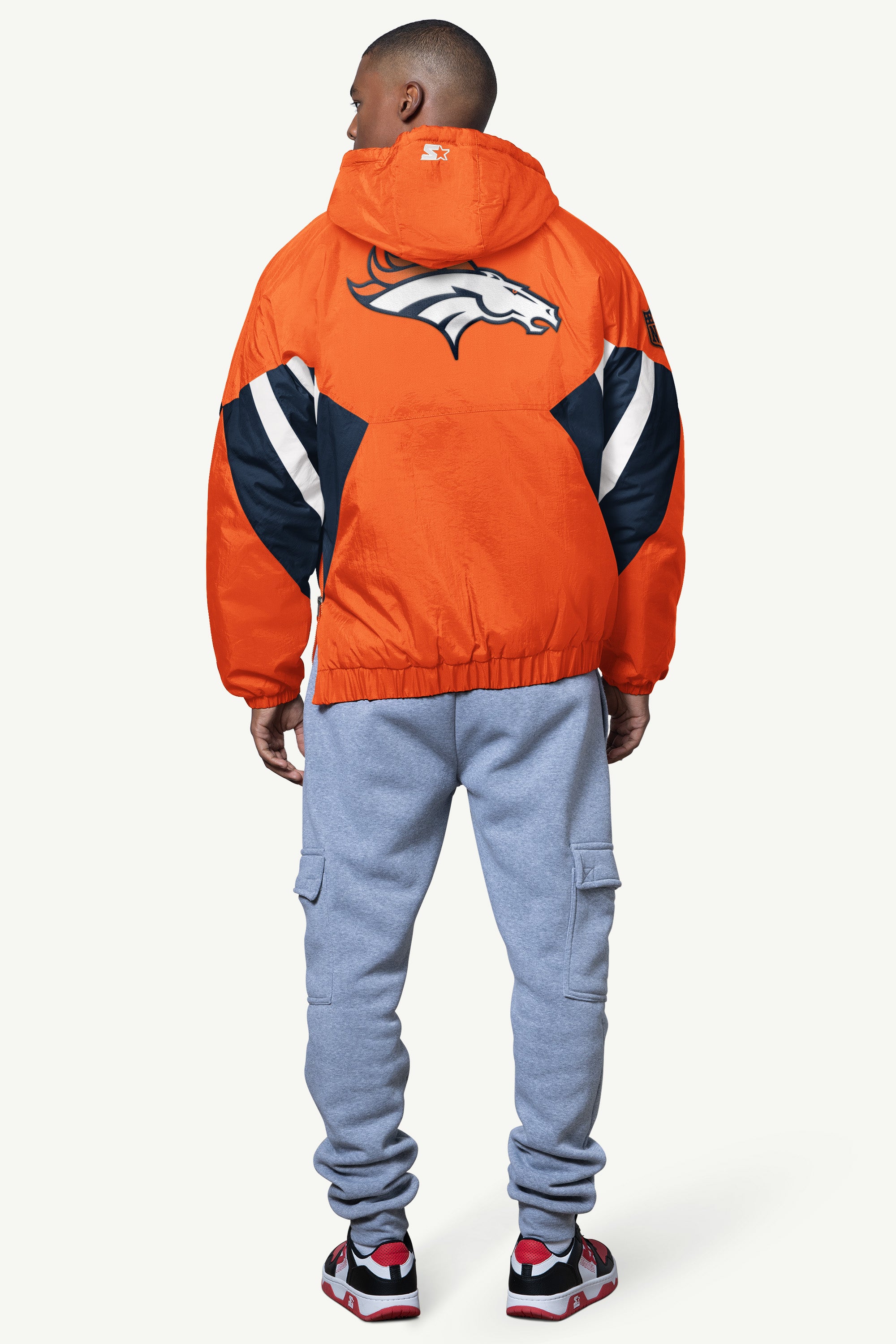 MENS DENVER BRONCOS LINE UP BREAKAWAY CRINKLE POPOVER View 2
