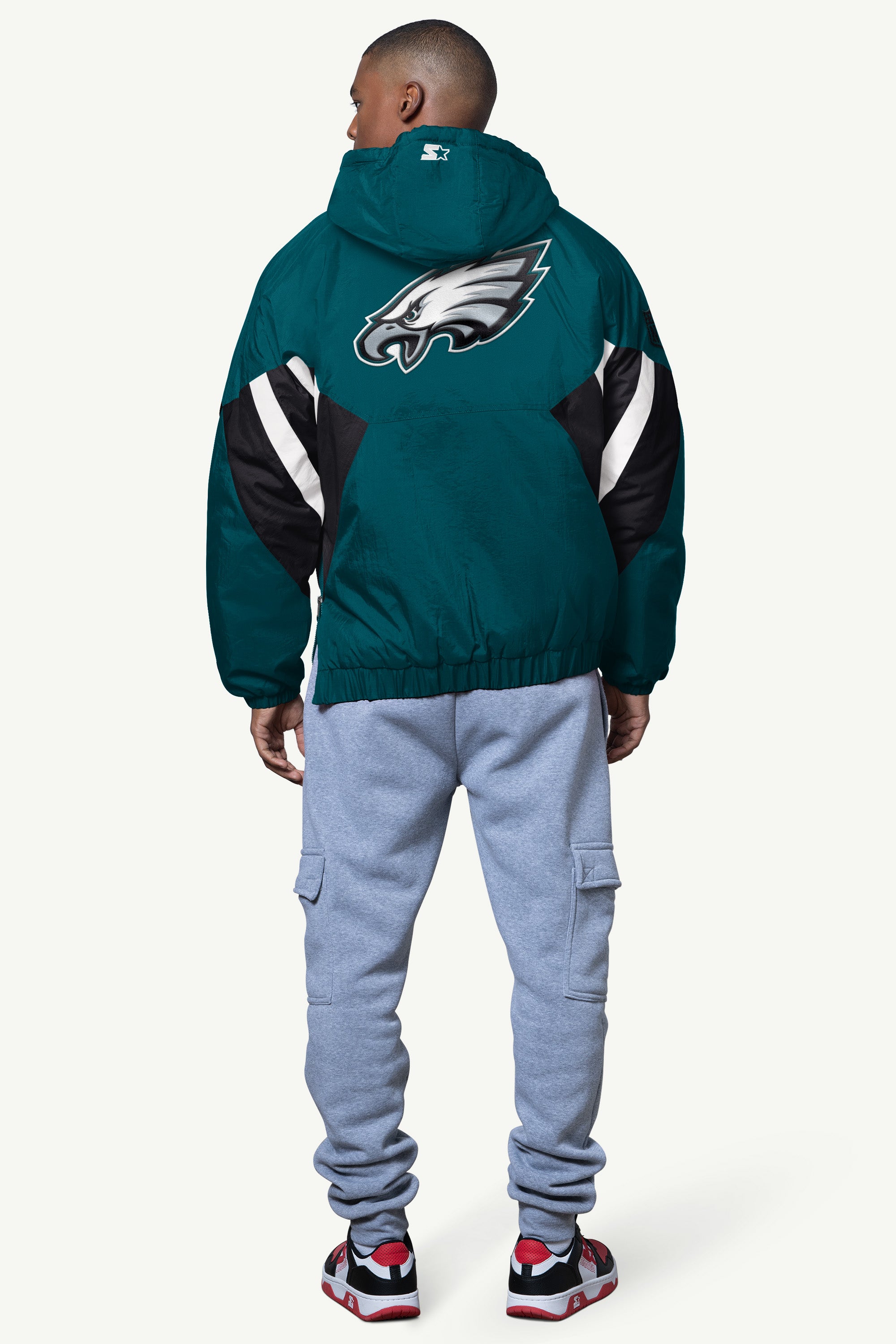 MENS PHILADELPHIA EAGLES LINE UP BREAKAWAY CRINKLE POPOVER View 2 | NFL MENS PHILADELPHIA EAGLES LINE UP BREAKAWAY CRINKLE POPOVER View 2 | NFL