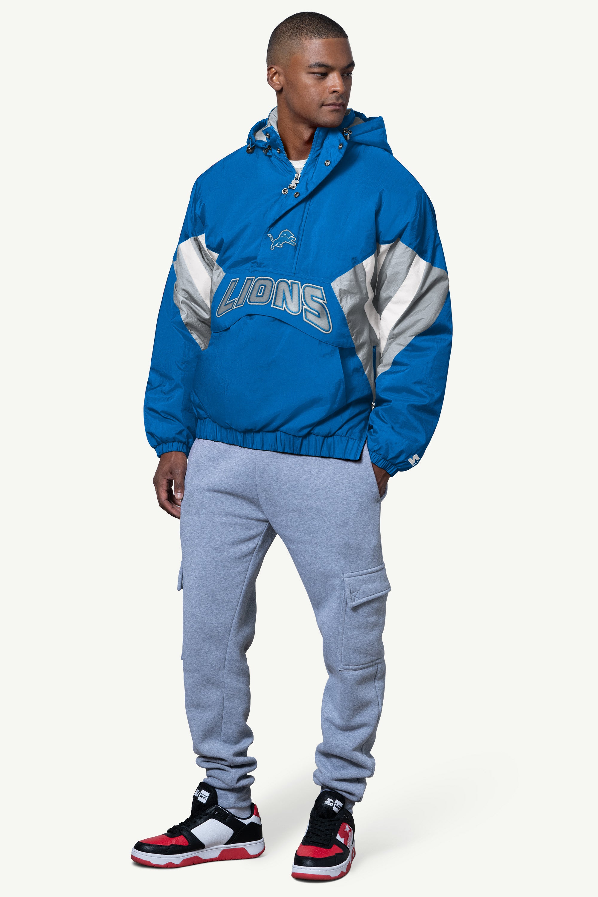 MENS DETROIT LIONS LINE UP BREAKAWAY CRINKLE POPOVER View 3 | NFL