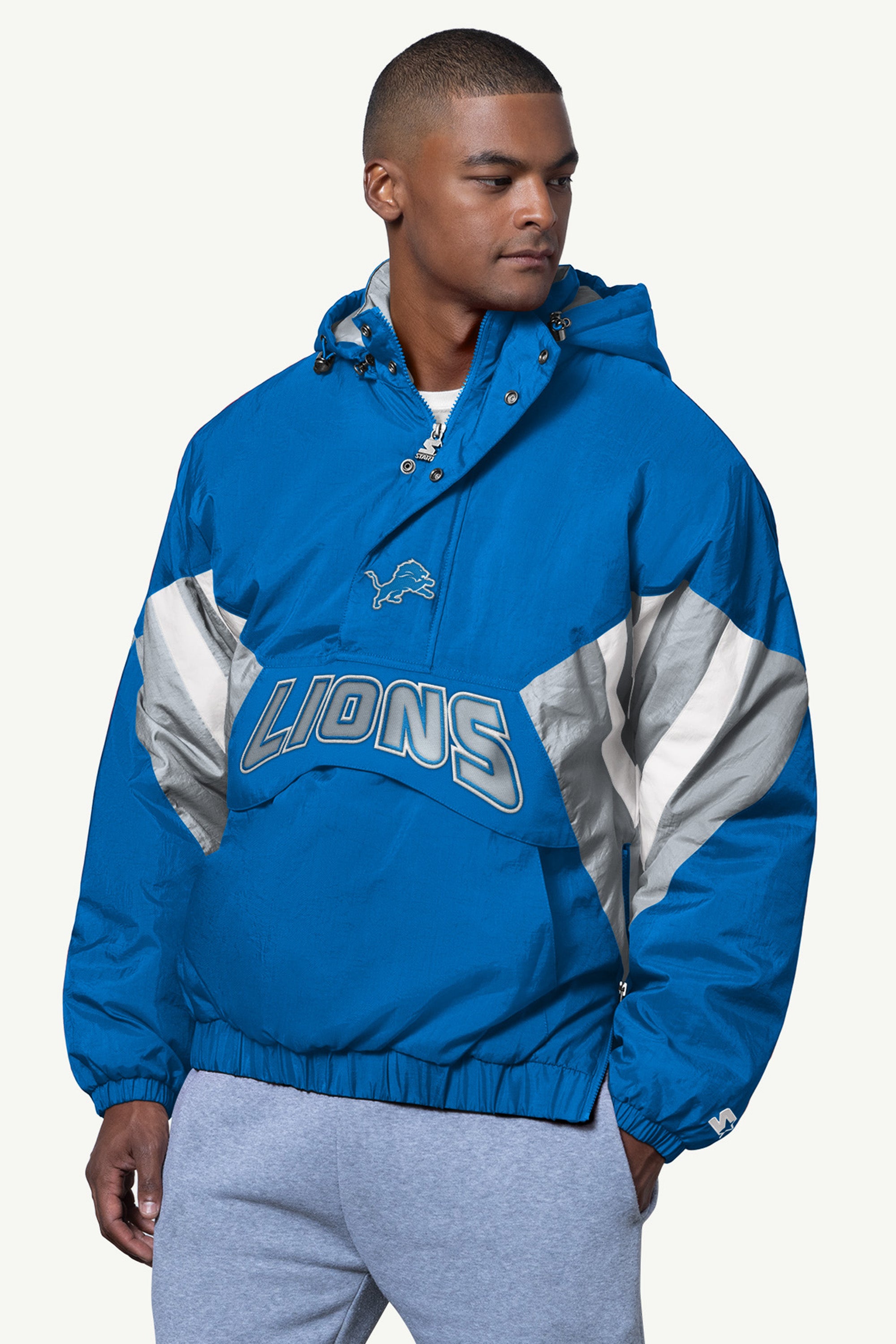 MENS DETROIT LIONS LINE UP BREAKAWAY CRINKLE POPOVER View 1 | NFL