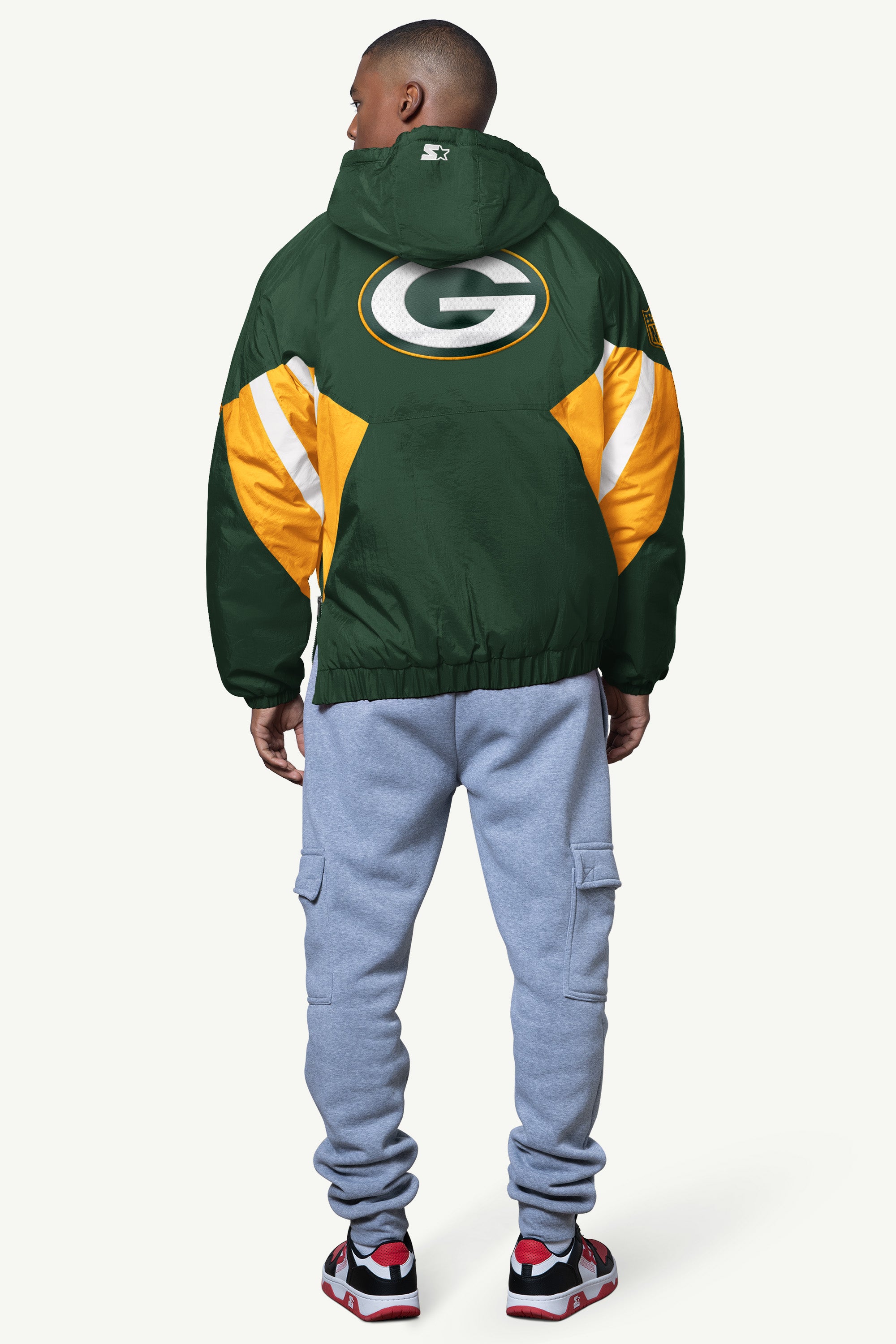MENS GREEN BAY PACKERS LINE UP BREAKAWAY CRINKLE POPOVER View 2 | NFL