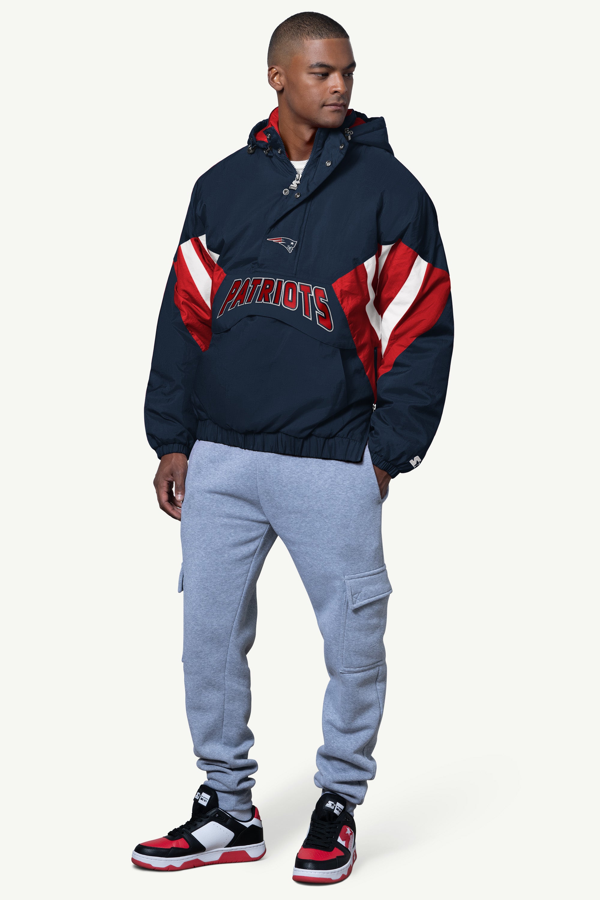 MENS NEW ENGLAND PATRIOTS CLASSIC BREAKAWAY JACKET View 3 | Mens Pullovers